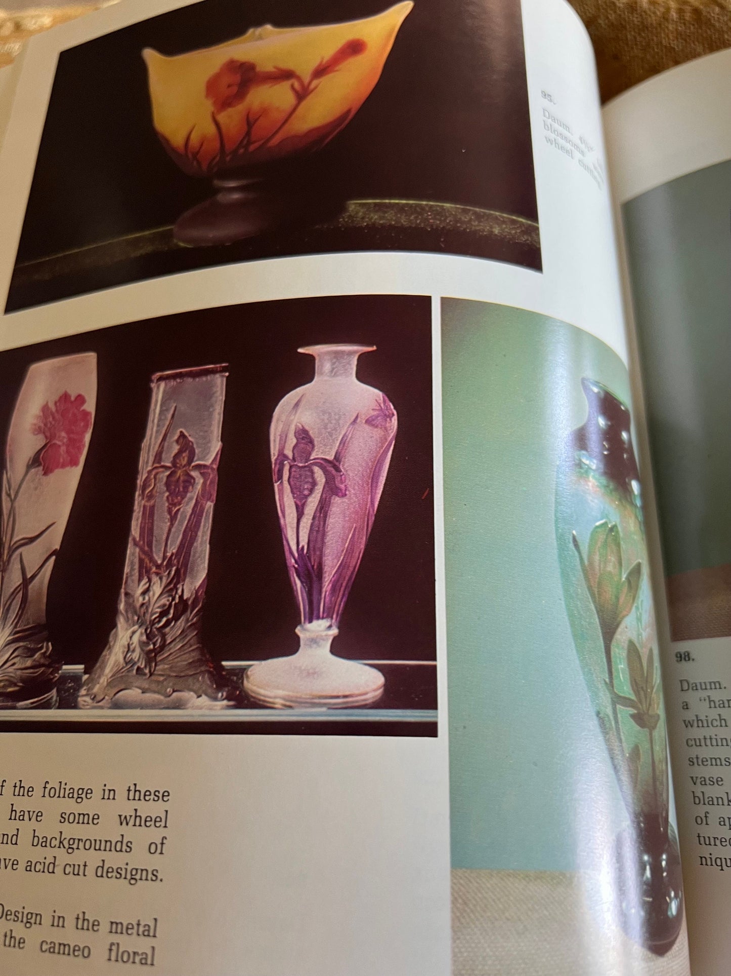 Vintage French Cameo Glass Book, by Berniece and Henry Blount, Cameo Glass Guide, 1968, Glass from France, Lover Antiques and Vintage