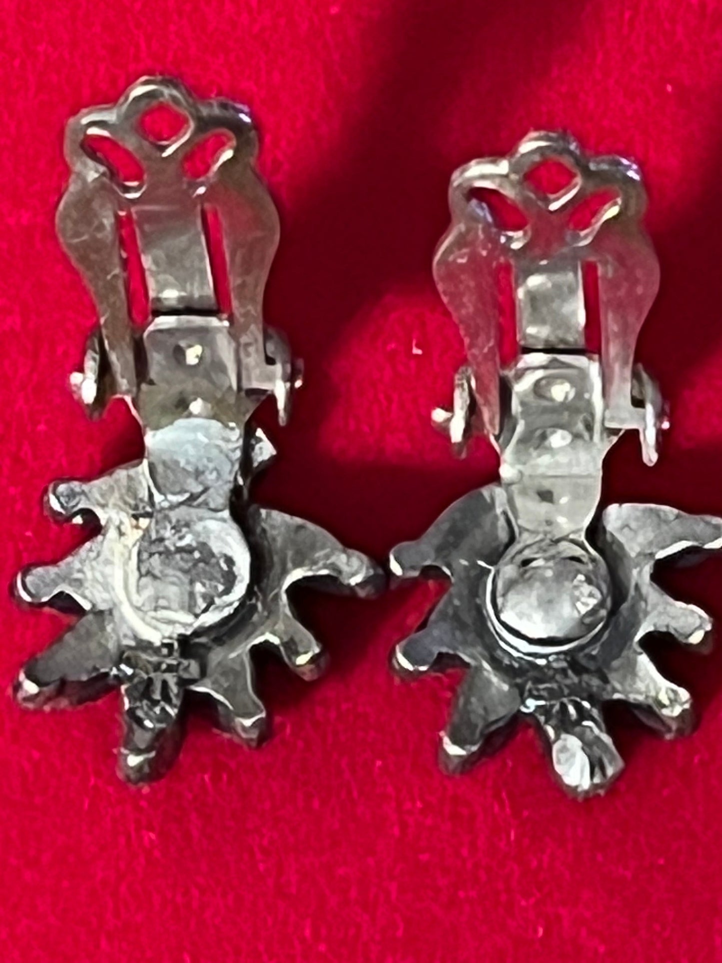 Vintage Silver and Turquoise Style Earrings, Sancrest R Zuni, Petit Needle Point Earrings, Sancrest Zuni Style Jewelry, Lover Antiques