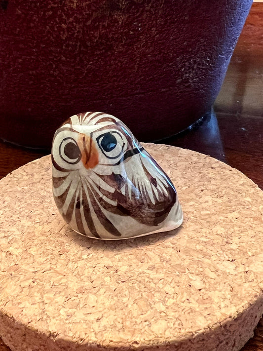 Vintage Tonala Mexican Pottery Owl, El Palomar, Ken Edwards Pottery, Owl Art, Mid-Century Modern Pottery, Bird Lover Antiques and Vintage