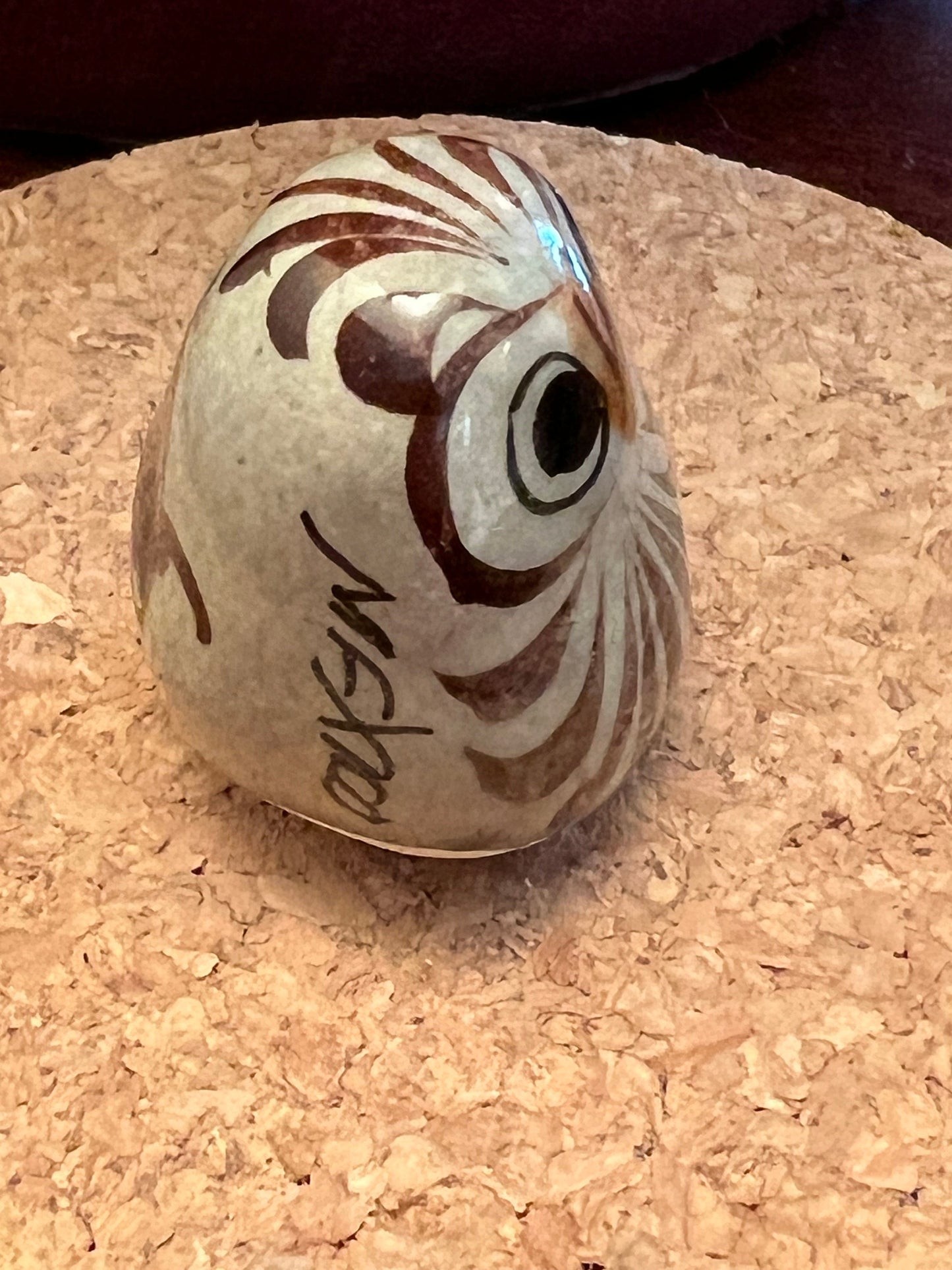 Vintage Tonala Mexican Pottery Owl, El Palomar, Ken Edwards Pottery, Owl Art, Mid-Century Modern Pottery, Bird Lover Antiques and Vintage