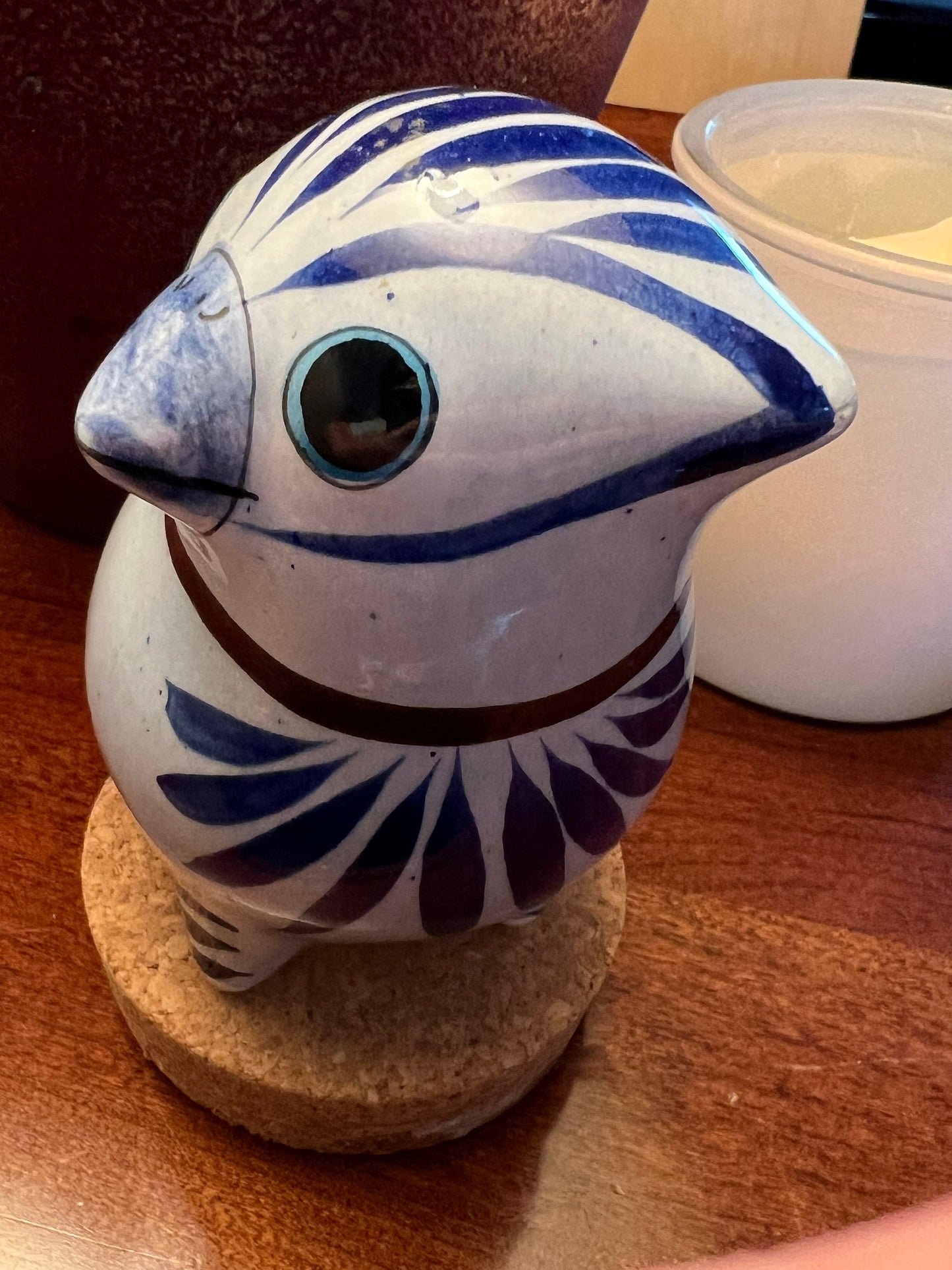 Vintage Tonala Mexican Pottery Owl, LAT 4 Mexico, Ken Edwards Pottery, Owl Art, Mid-Century Modern Pottery, Bird Lover Antiques and Vintage