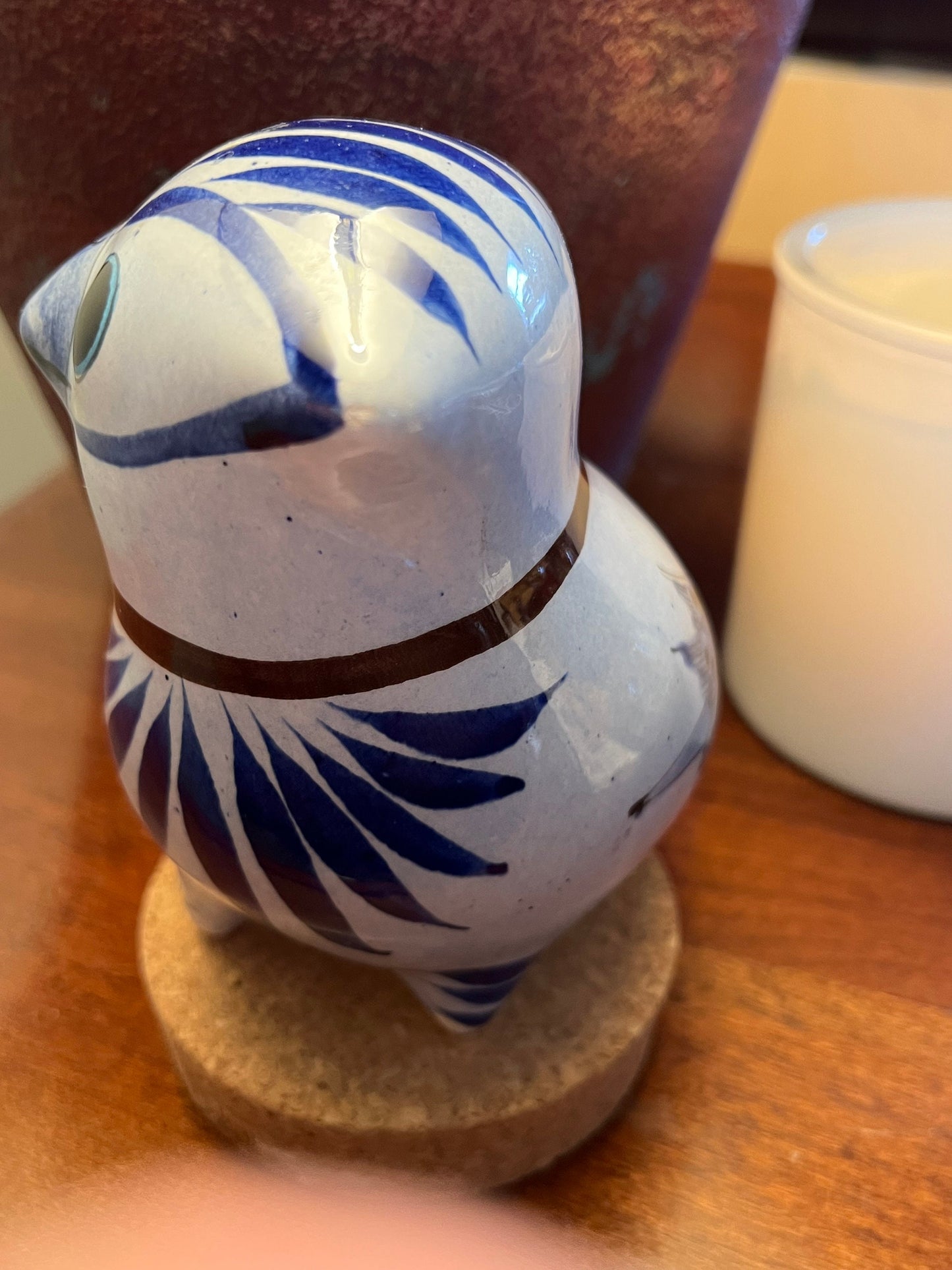 Vintage Tonala Mexican Pottery Owl, LAT 4 Mexico, Ken Edwards Pottery, Owl Art, Mid-Century Modern Pottery, Bird Lover Antiques and Vintage