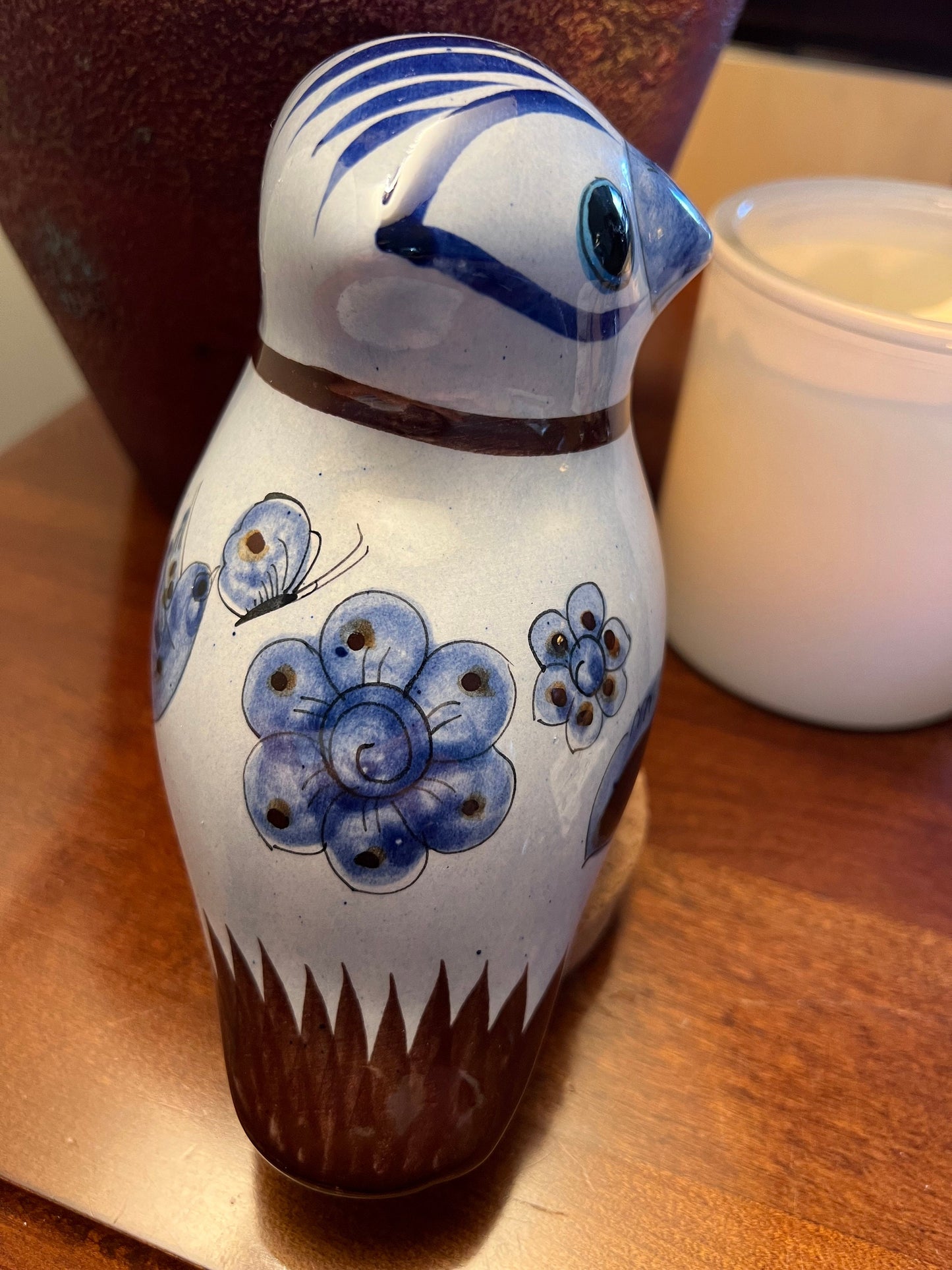 Vintage Tonala Mexican Pottery Owl, LAT 4 Mexico, Ken Edwards Pottery, Owl Art, Mid-Century Modern Pottery, Bird Lover Antiques and Vintage