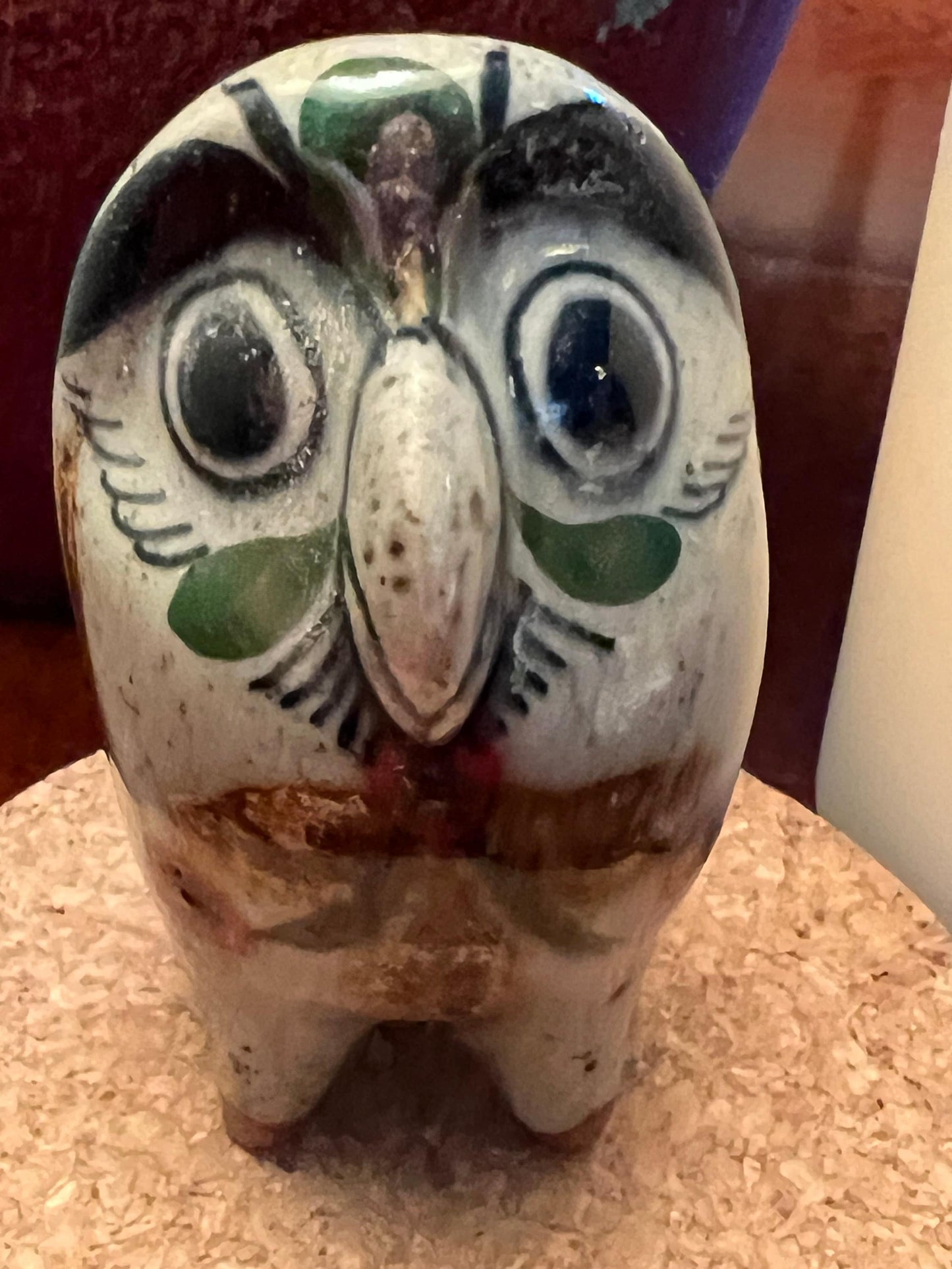 Vintage Tonala Mexican Pottery Owl, El Palomar, Ken Edwards Pottery, Owl Art, Mid-Century Modern Pottery, Bird Lover Antiques and Vintage