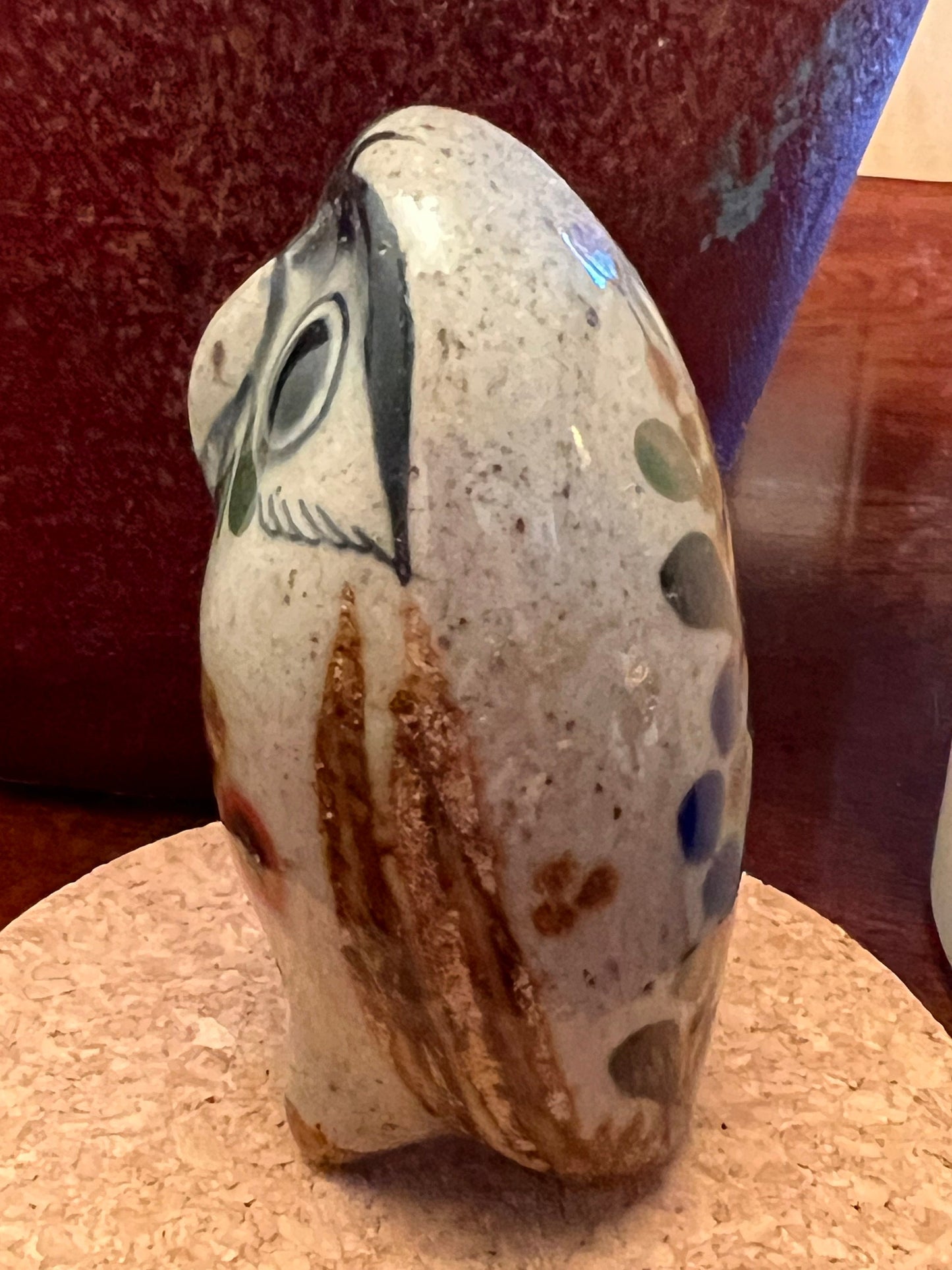 Vintage Tonala Mexican Pottery Owl, El Palomar, Ken Edwards Pottery, Owl Art, Mid-Century Modern Pottery, Bird Lover Antiques and Vintage