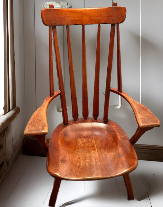 Windsor Armchair Sikes Chair Company, by Herman de Vries, designer Rare Chair, Birch Chair