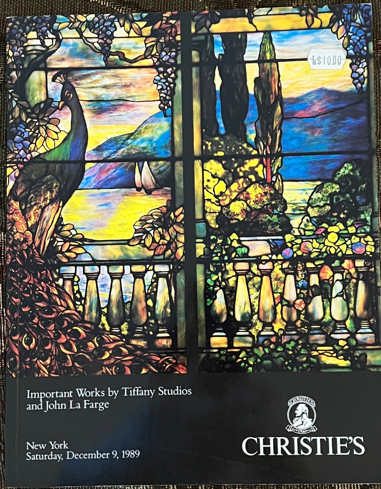 Christie’s Important Works by Tiffany Studios and John La Farge Book, Tiffany Guide Book, Christies Book on Tiffany, Lover Antiques