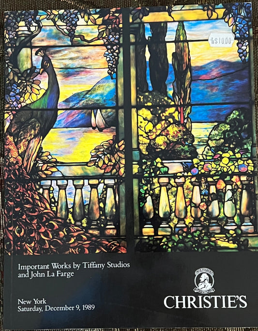 Christie’s Important Works by Tiffany Studios and John La Farge Book, Tiffany Guide Book, Christies Book on Tiffany, Lover Antiques