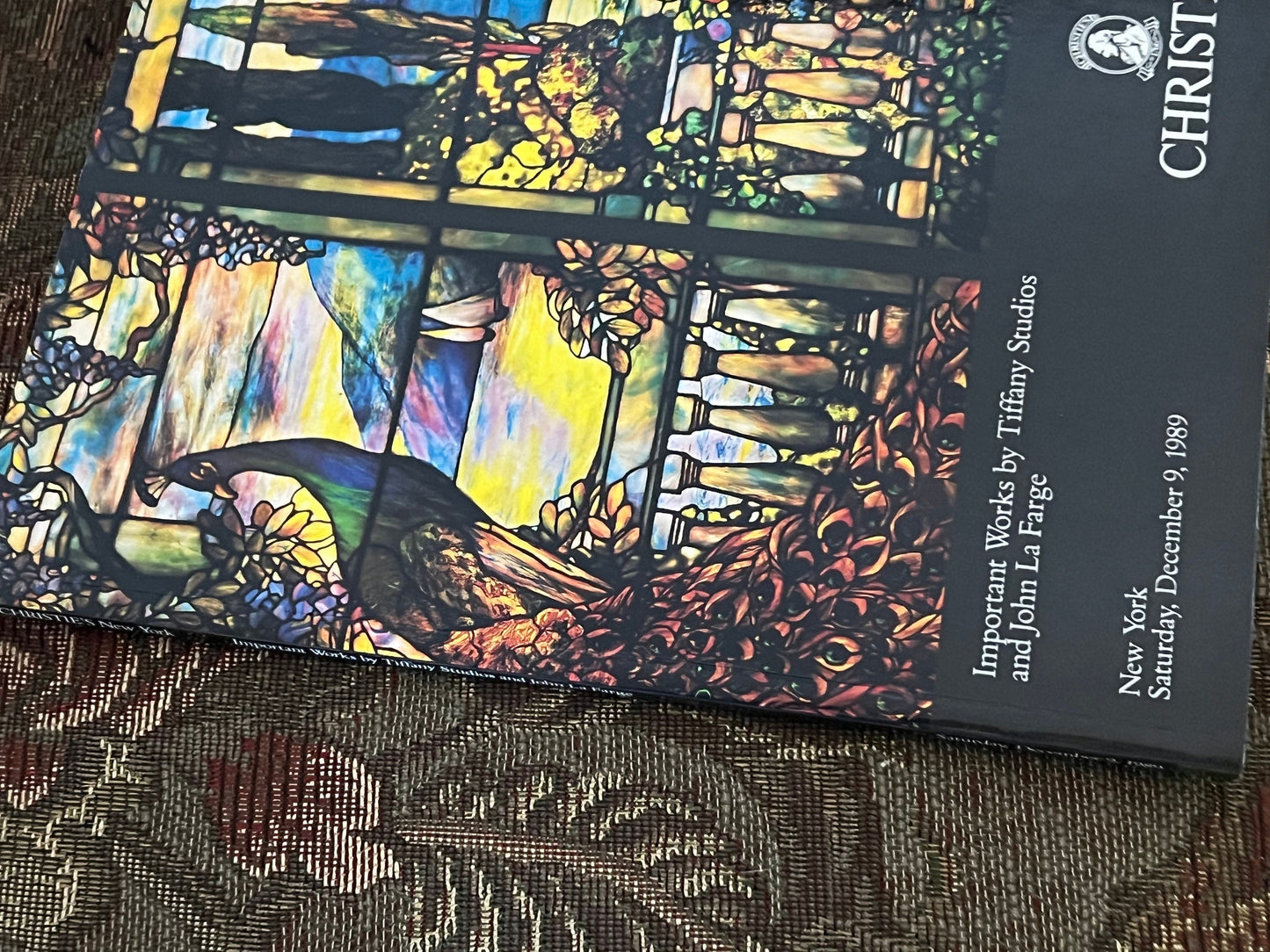 Christie’s Important Works by Tiffany Studios and John La Farge Book, Tiffany Guide Book, Christies Book on Tiffany, Lover Antiques