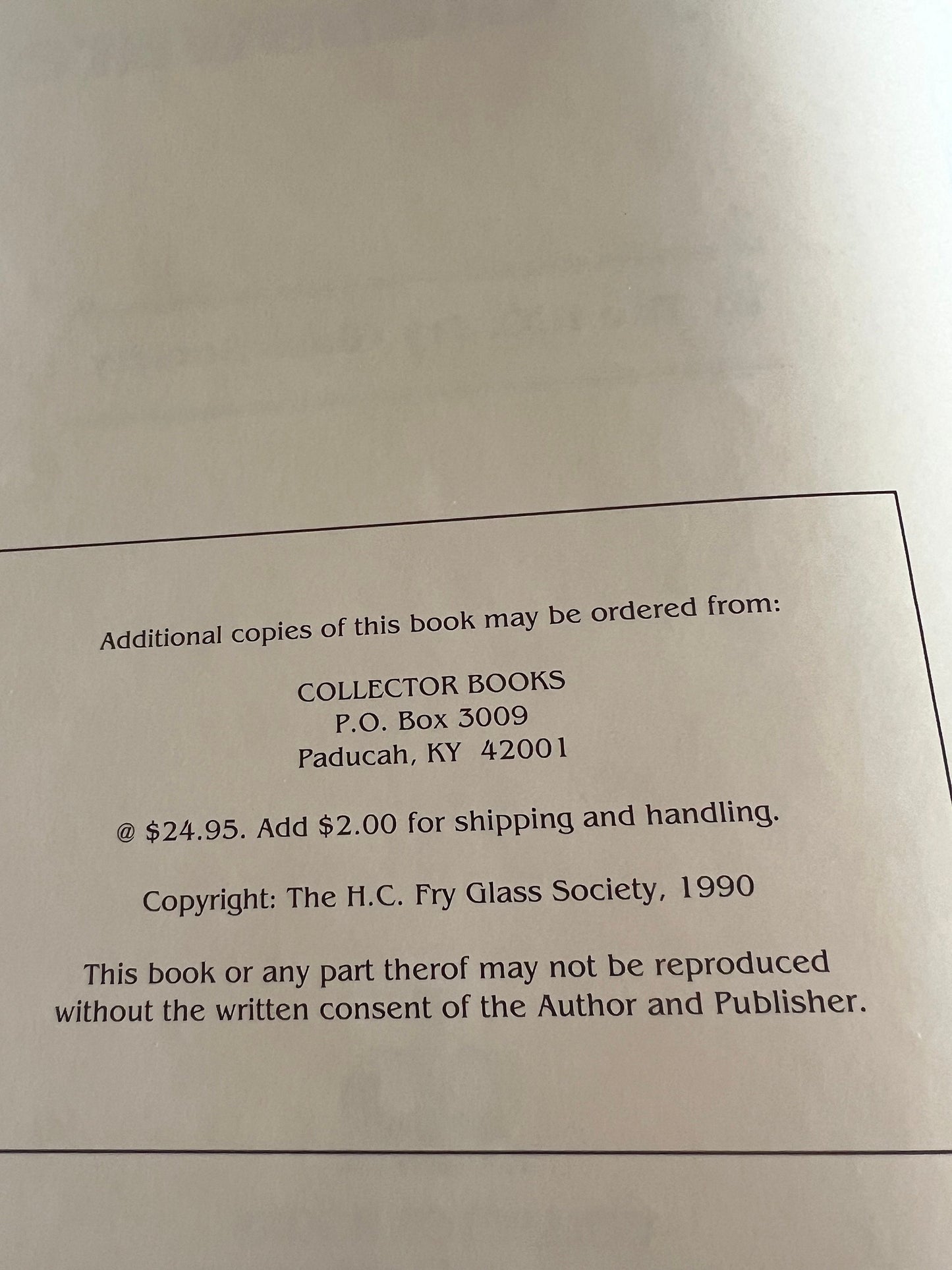 The Collector’s Encyclopedia of Fry Glassware Book, Cut Glass, Oven Ware, Art Glass, Kitchen Ware, Lover Antiques and Vintage
