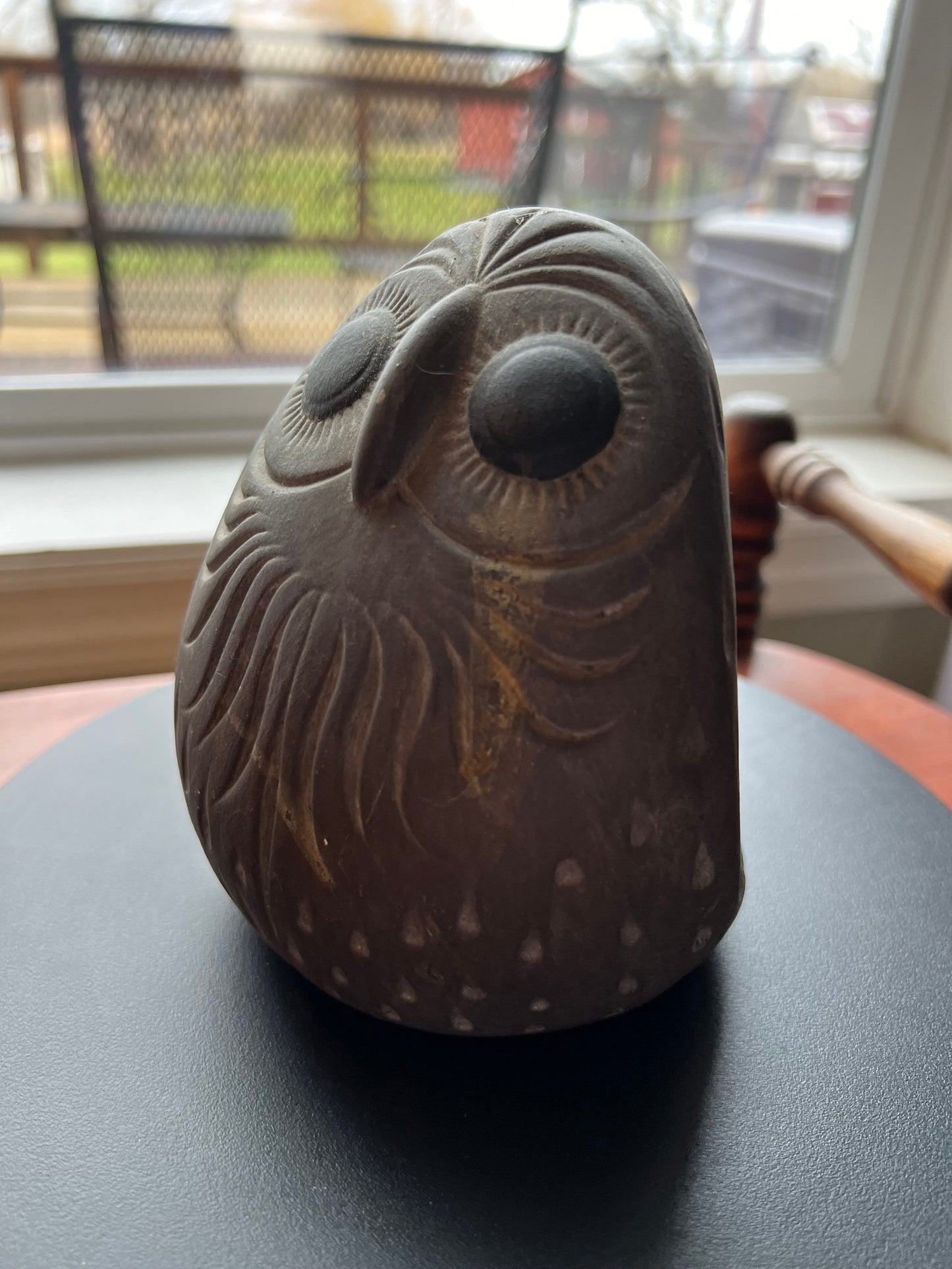 Vintage Tonala Mexican Pottery Owl, Signed Sue ‘76, Ken Edwards Pottery, Owl Art, Mid-Century Modern Pottery, Lover Antiques and Vintage