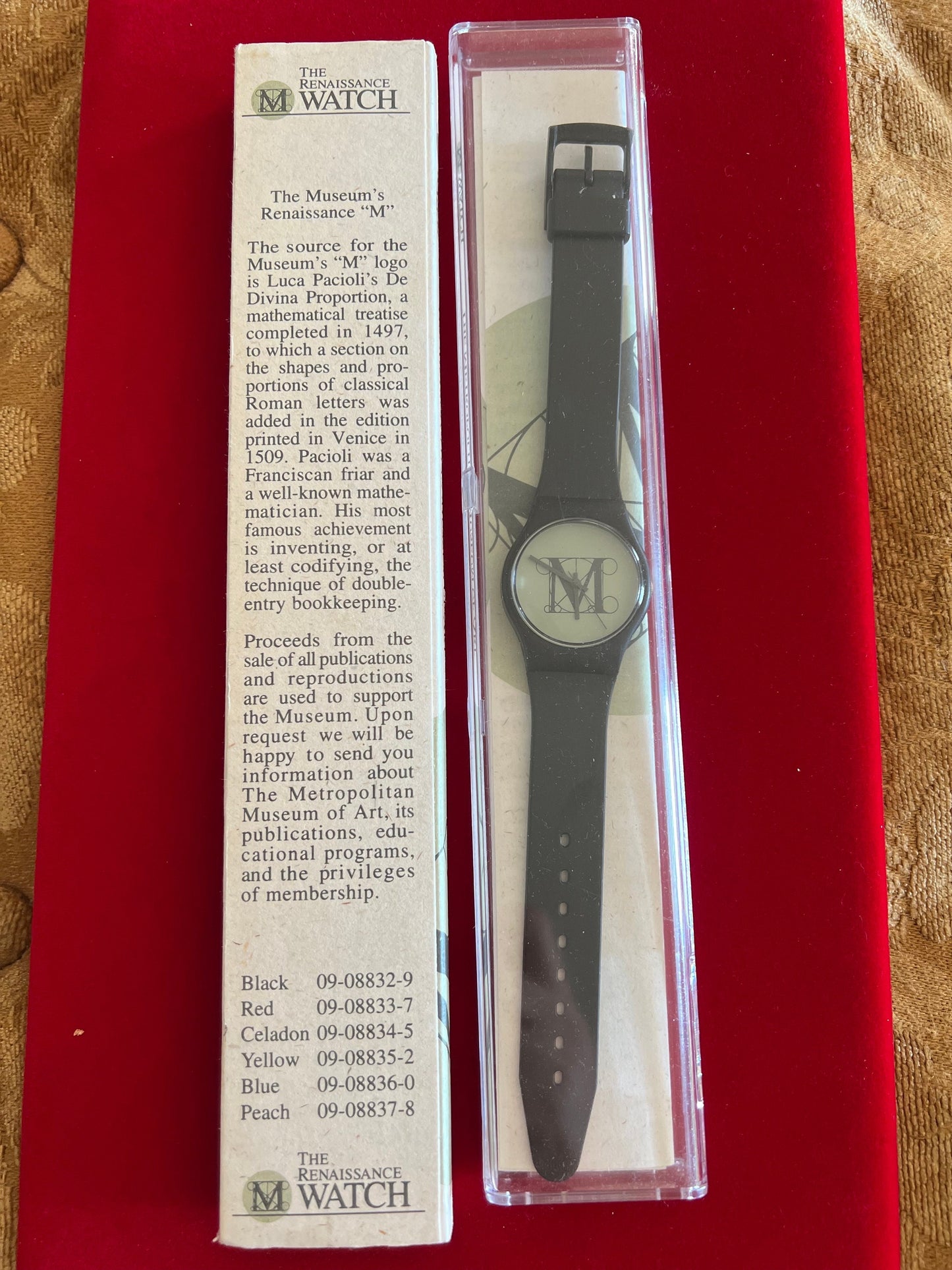 Vintage Metropolitan Museum of Art Watch, The Renaissance Watch, Brand New in Package, Vintsge Met Watch, Lover Antiques and Vintage
