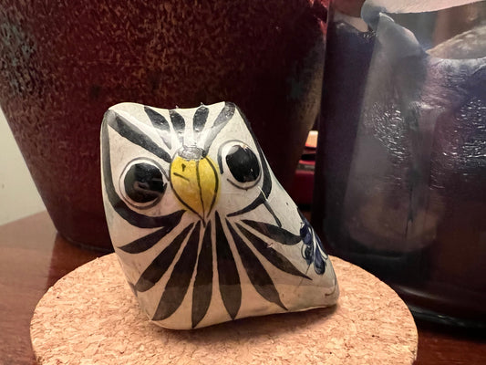 Vintage Tonala Mexican Pottery Owl, Signed Cat Jada Mexico, Ken Edwards Pottery, Owl Art, Mid-Century Modern Pottery, Lover Antiques