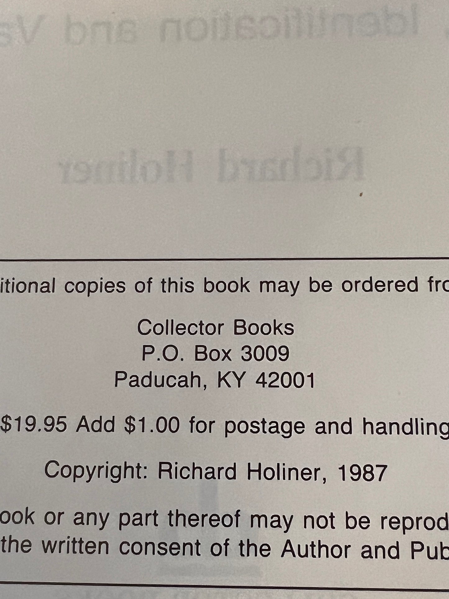 Antique Purses A History, Identification and Value Guide Book, by Richard Holiner, Vintage Purses, Collector Books, Lover Antiques