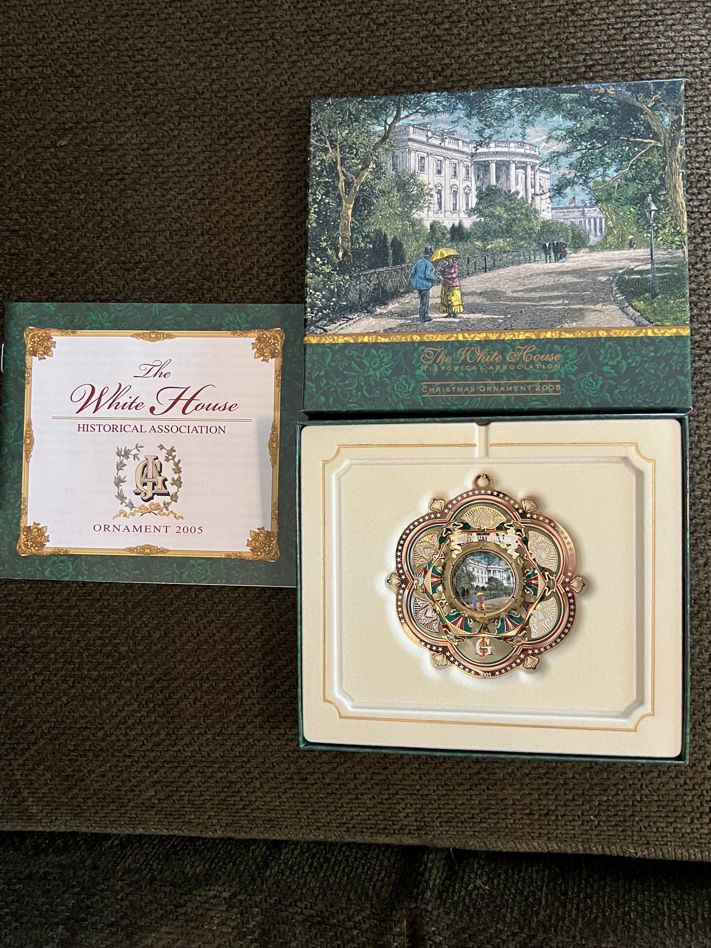 The White House Historical Association Christmas Ornament 2005, President James A. Garfield, South Front of White House Ornament