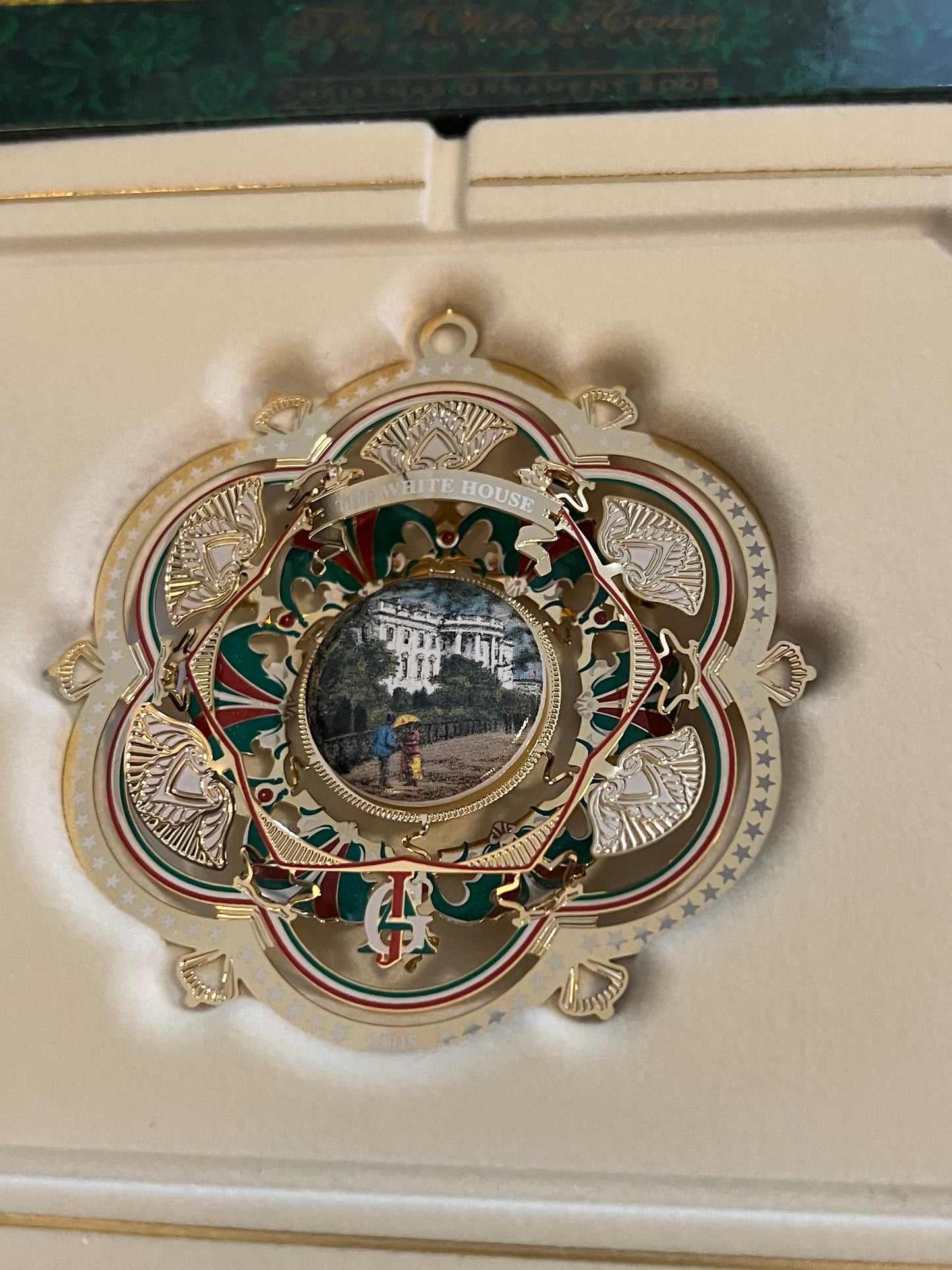 The White House Historical Association Christmas Ornament 2005, President James A. Garfield, South Front of White House Ornament