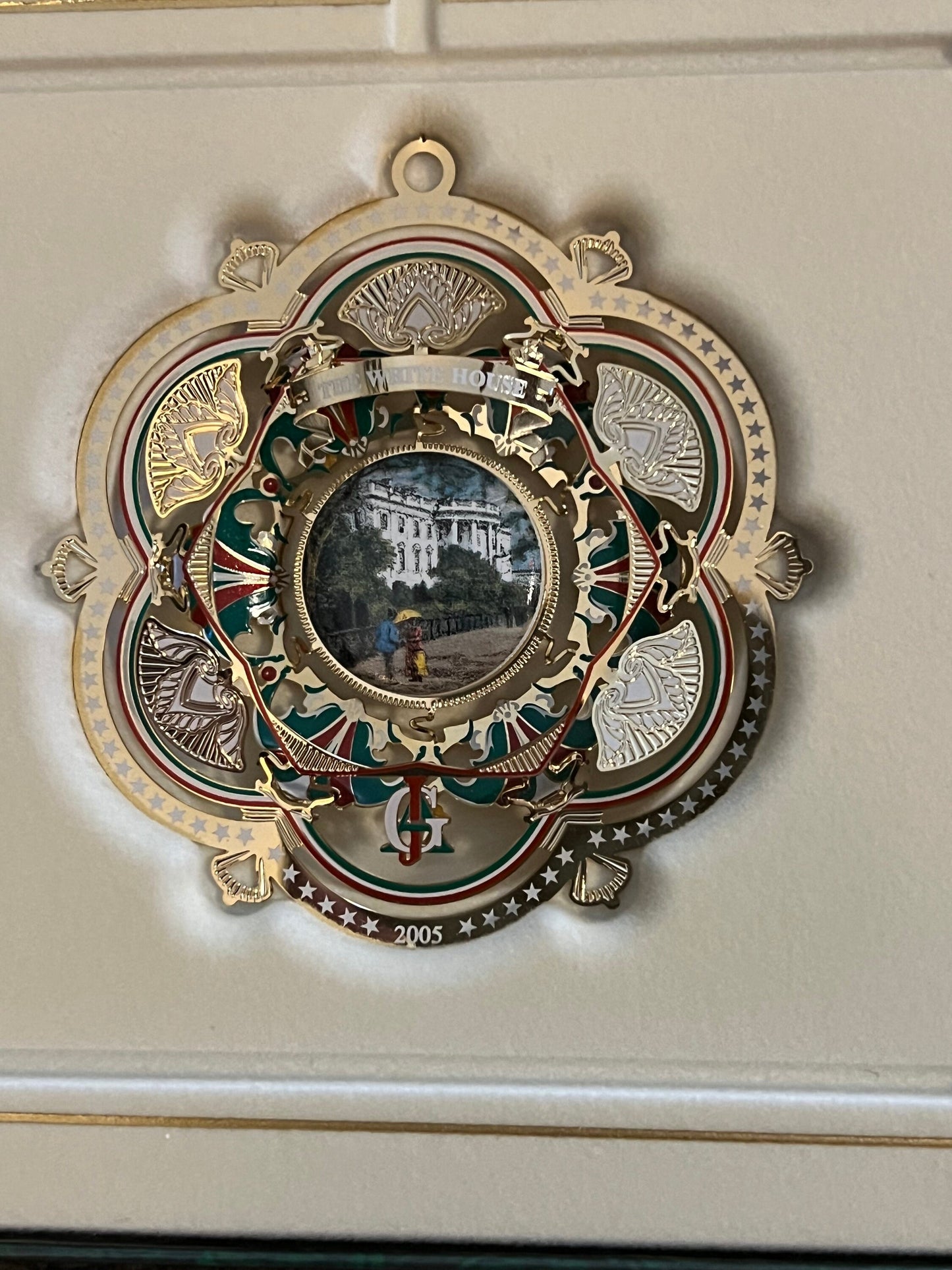 The White House Historical Association Christmas Ornament 2005, President James A. Garfield, South Front of White House Ornament