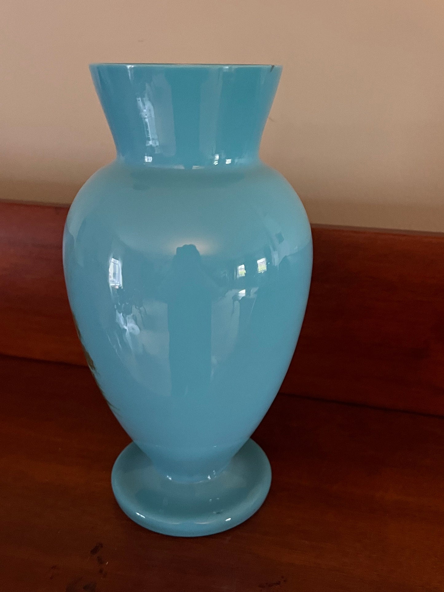 Vintage Owl Vase, Hand Painted Owl Vase, Turquoise Hand Painted Owl Vase, Lover Antiques and Vintage