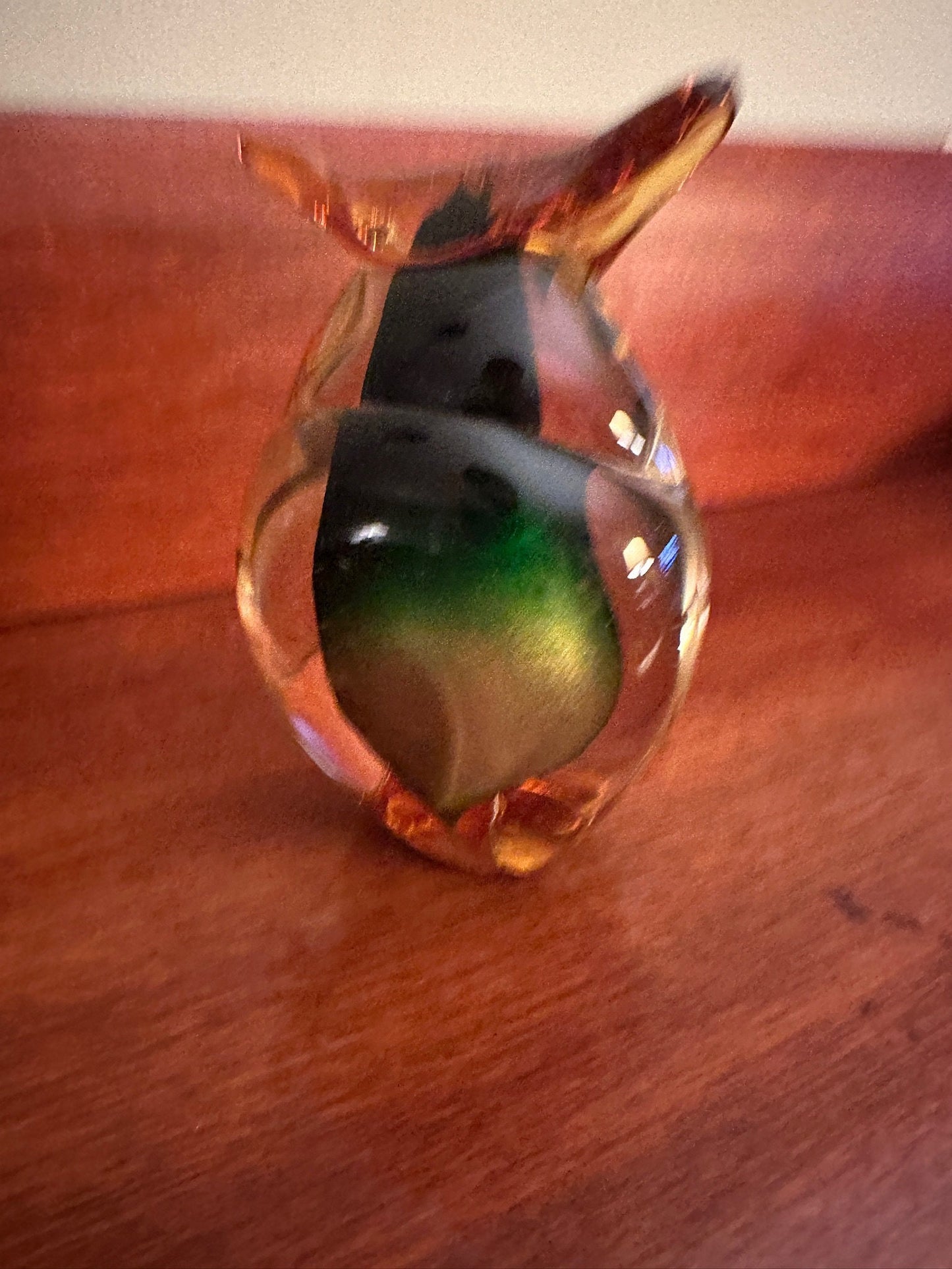 Vintage Murano Glass Owl, made with 24k Gold, Murano Glass Art, Lover Antiques and Vintage