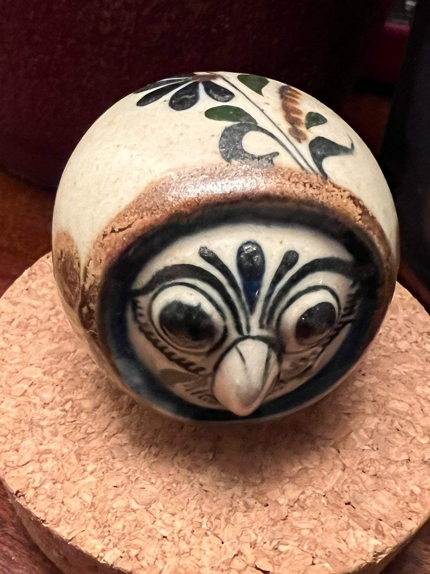 Vintage Tonala Mexican Pottery Owl, El Palomar, Ken Edwards Pottery, Owl Art, Mid-Century Modern Pottery, Bird Lover Antiques and Vintage