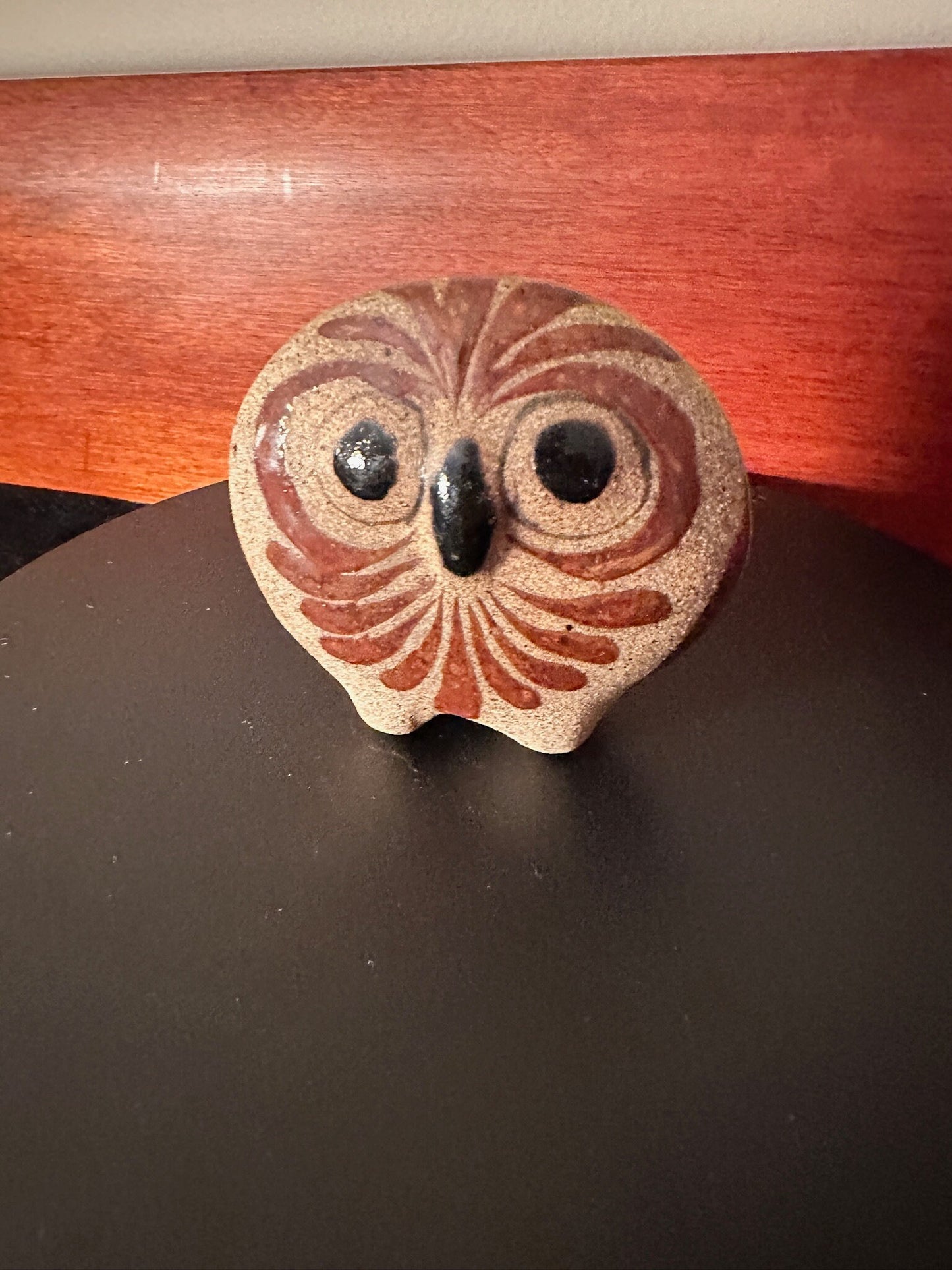 Vintage Tonala Mexican Pottery Owl, signed CAT, Ken Edwards Pottery, Owl Art, Mid-Century Modern Pottery, Bird Lover Antiques and Vintage