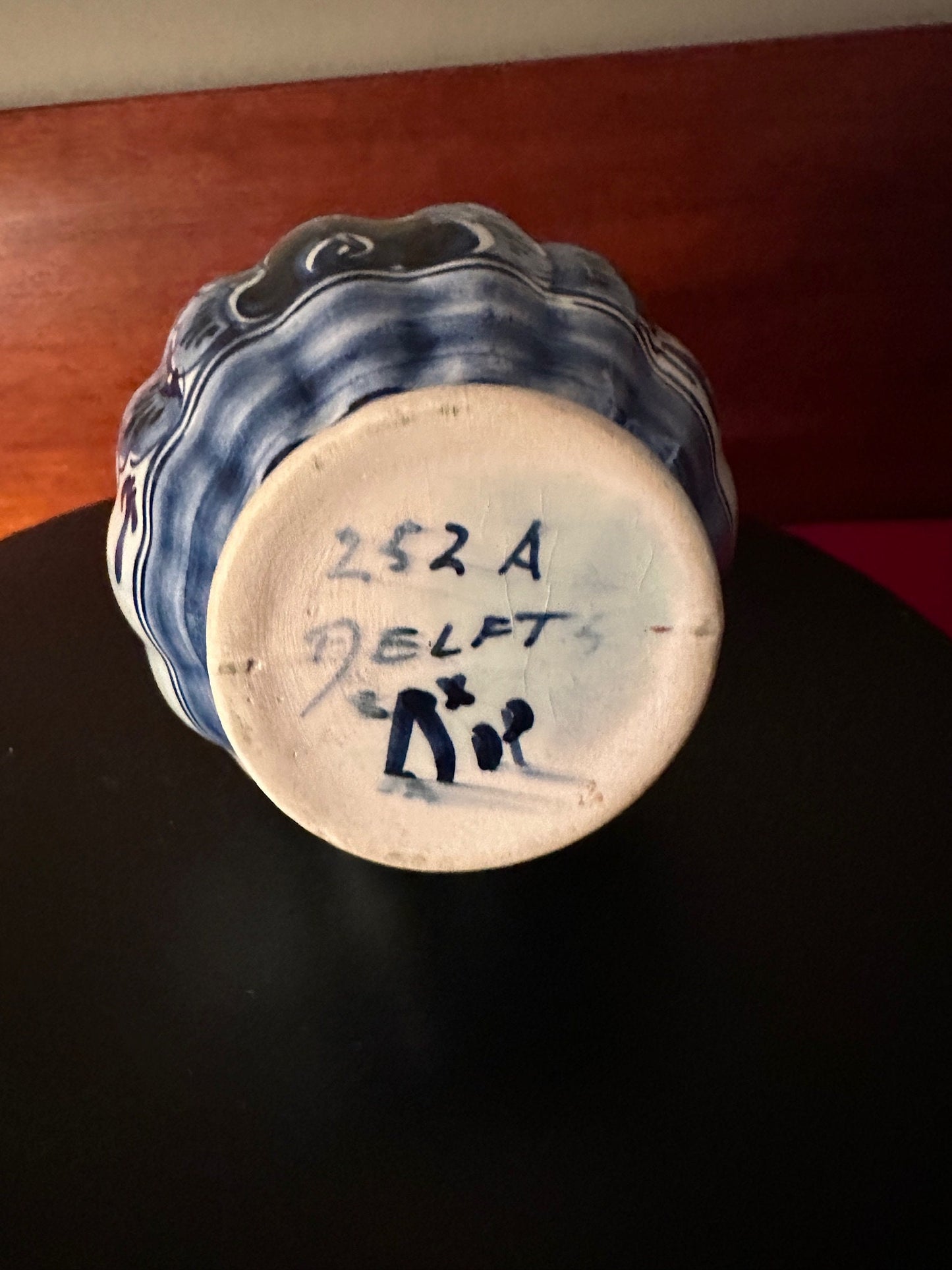 Vintage Delft Vase No. 252A, Delft Blue & White Vase, Lover Antiques and Vintage
