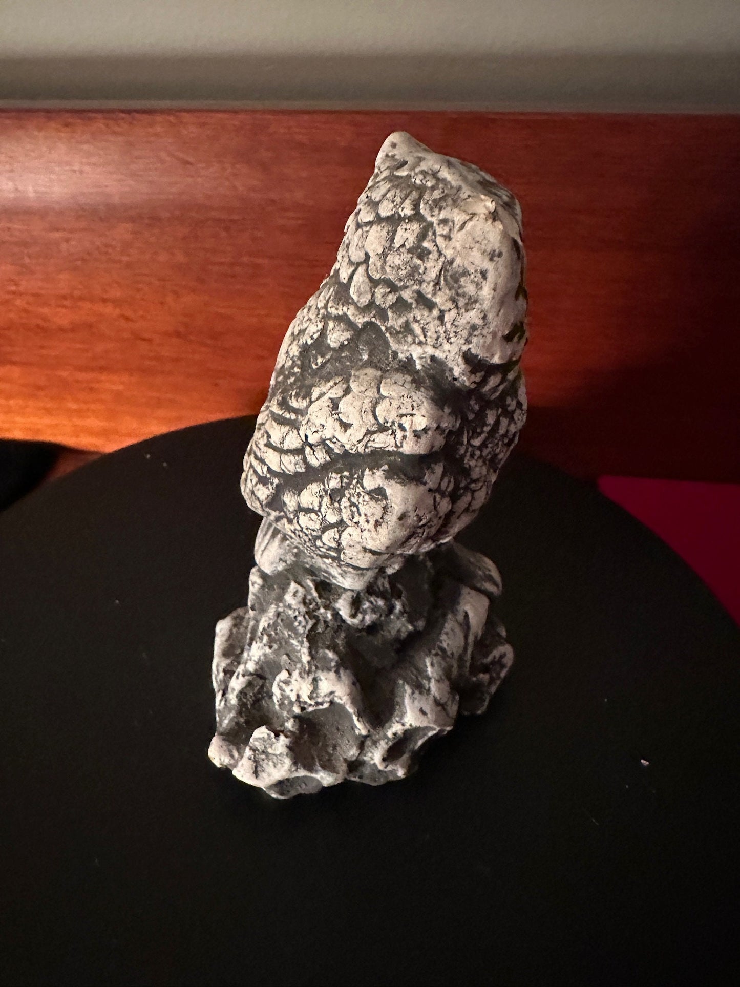 Vintage Owl from Mount St. Helen’s Ash, Clay Owl Collectible Figurine, Signed Stan, Lover Antiques and Vintage