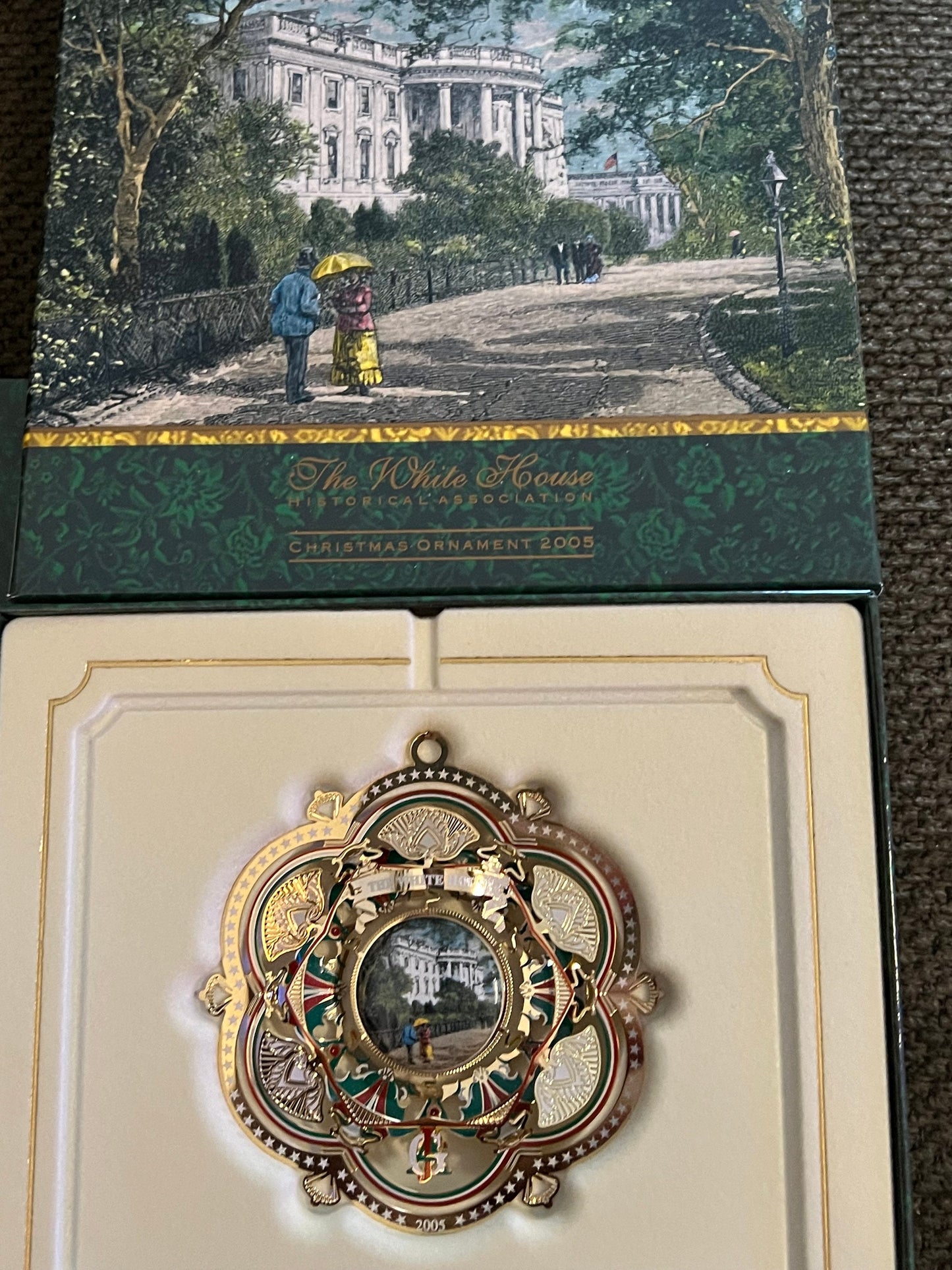 The White House Historical Association Christmas Ornament 2005, President James A. Garfield, South Front of White House Ornament