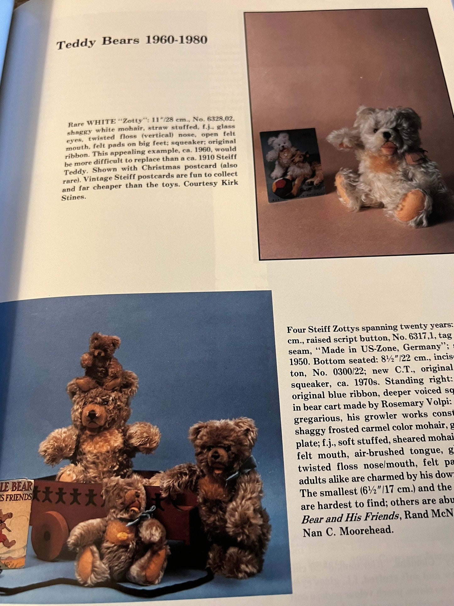 Vintage Teddy Bears Steiff Animals book, Terry Bear Book, Steiff Stuffed Animals Guide, Lover Antiques and Vintage