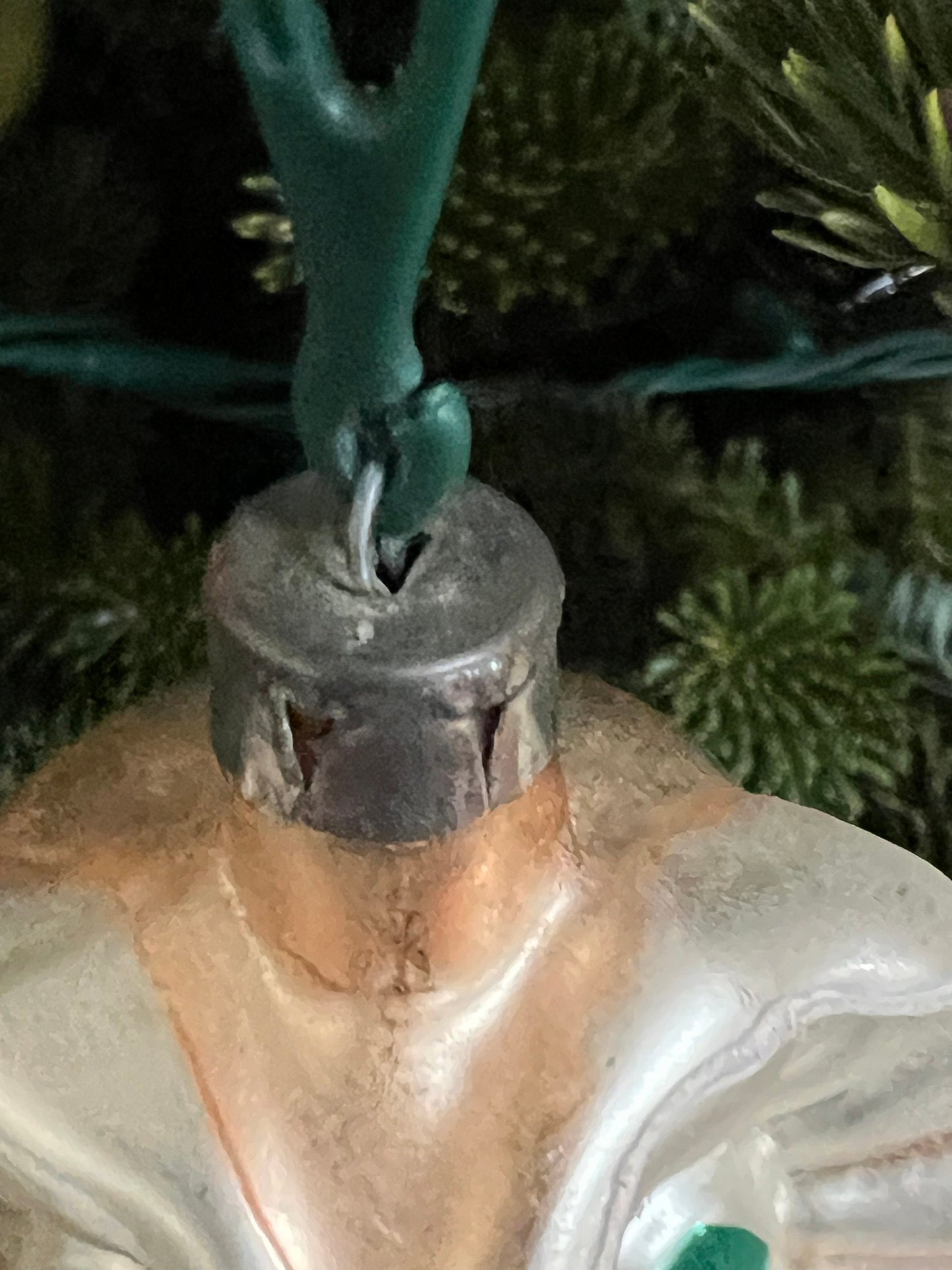 Vintage Owl with Green Eyes Ornament, Big Owl Big Eyes, made in Germany, Hand Blown Glass Christmas Holiday Retired Ornaments Lover Antiques