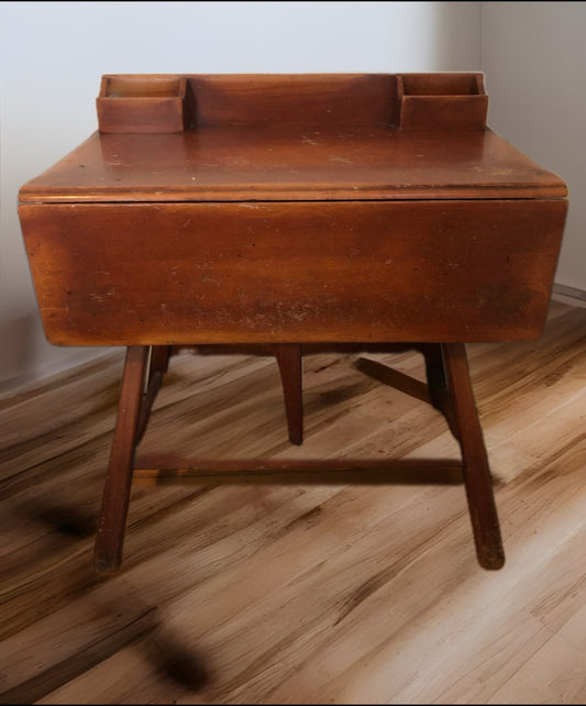 Cushman Colonial Creations Rudder Desk No. 4-112 Vanity Rustic Furniture Home Decor butterfly table Lover Antiques and Vintage