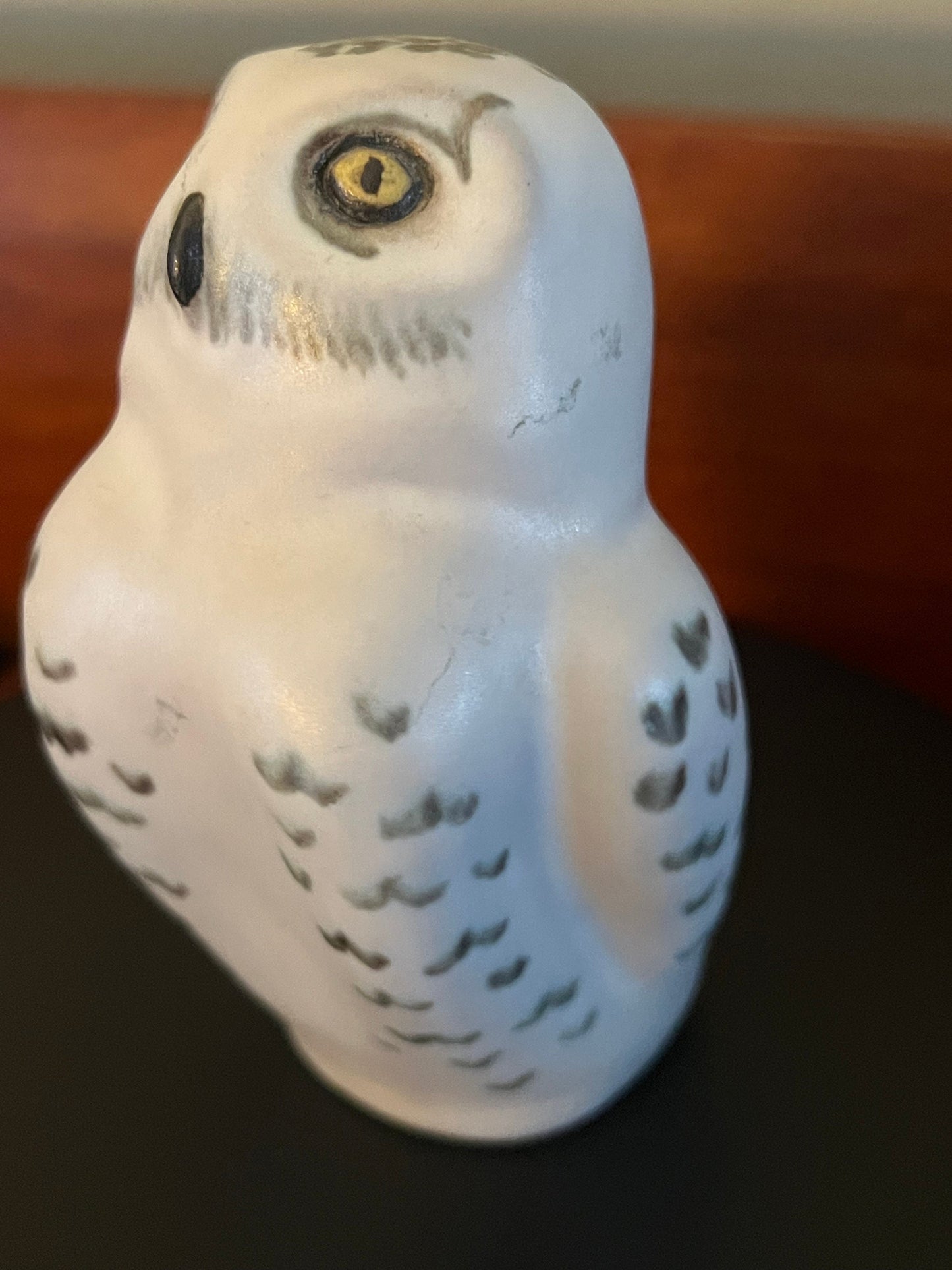 Vintage POD of Edgecomb Maine Pottery Snow Owl Figurine, Signed White Owl, Stoneware Pottery, Lover Antiques