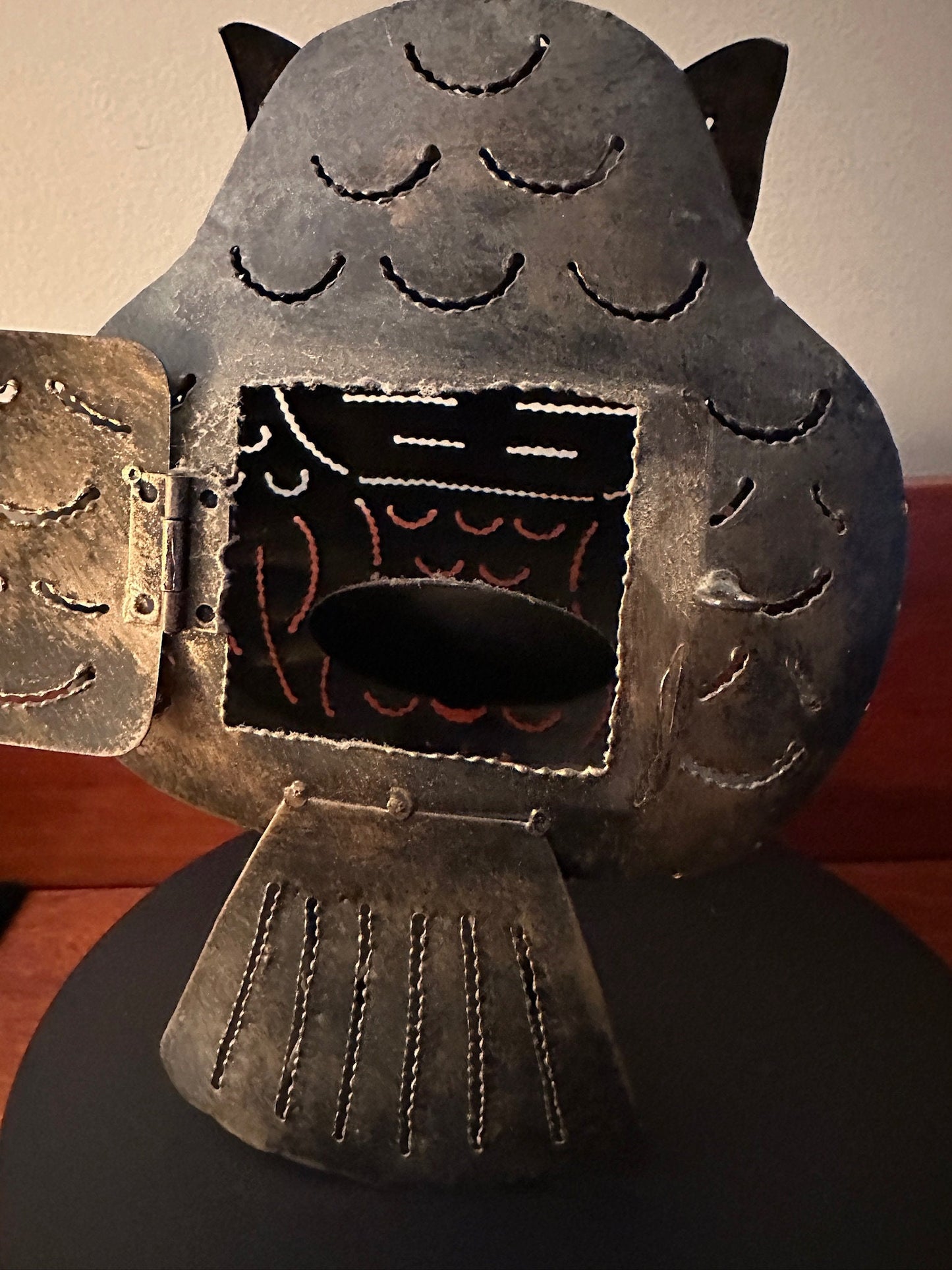 Vintage Owl Metal Art, Curtis Jere Style Owl, Mid Century Brutalist Owl, Owl Metal Art, Metal Owl, Lover Antiques and Vintage