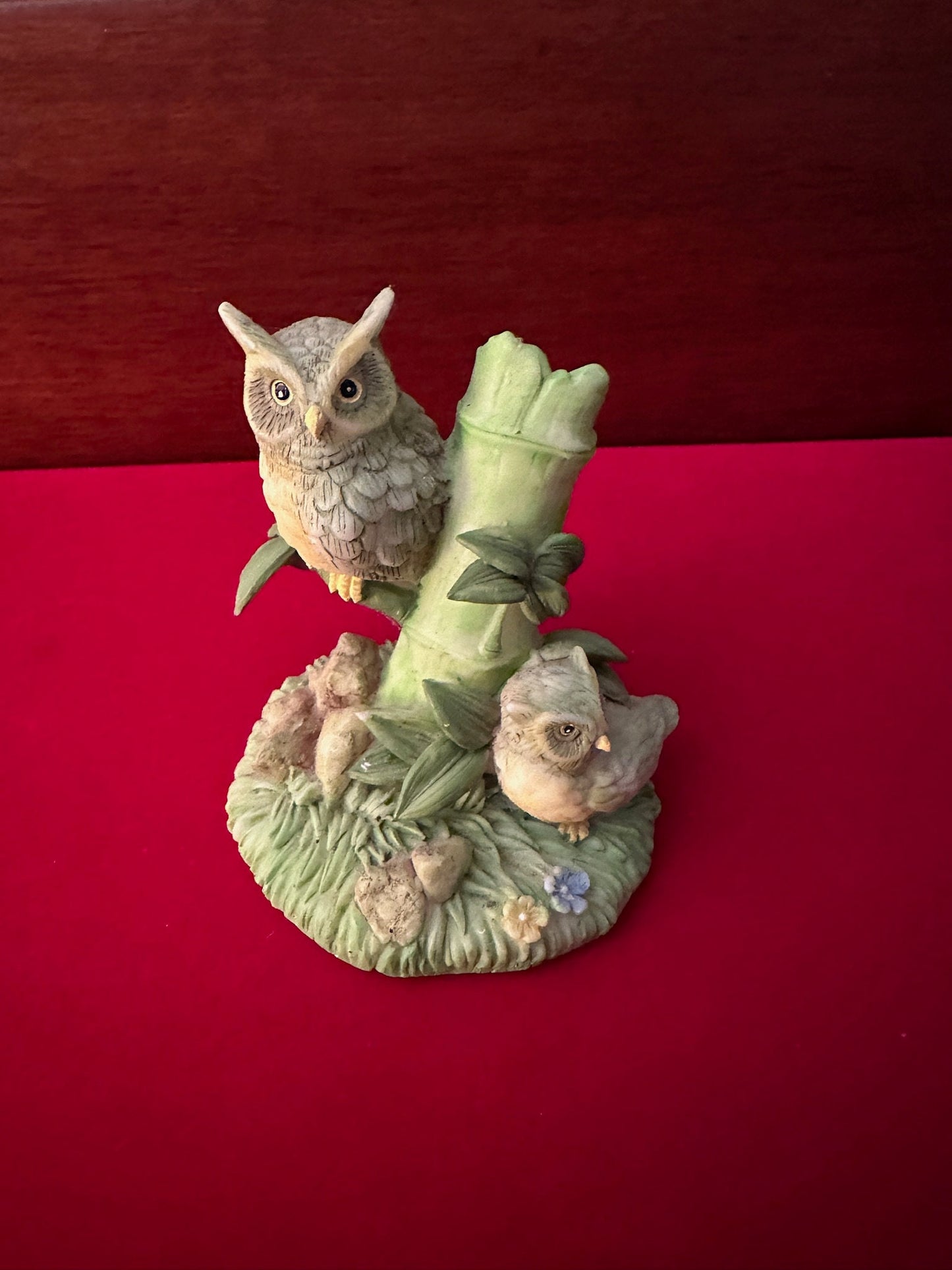 Vintage Porcelain Owl Figurine, Lover Antiques and Vintage