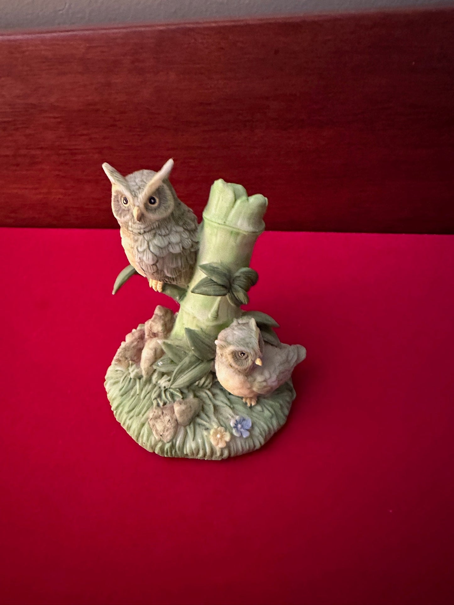 Vintage Porcelain Owl Figurine, Lover Antiques and Vintage
