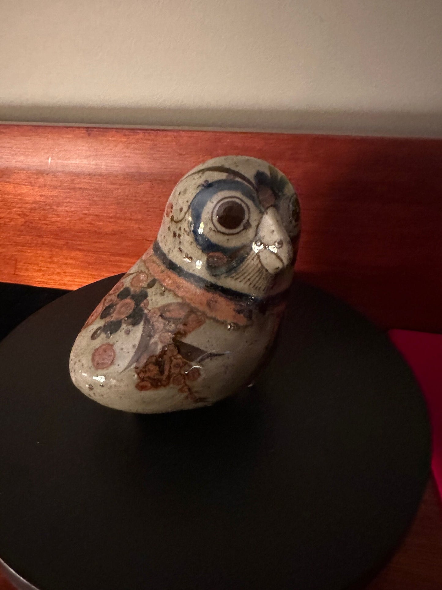 Vintage Tonala Mexican Pottery Owl, signed CAT, Ken Edwards Pottery, Owl Art, Mid-Century Modern Pottery, Bird Lover Antiques and Vintage
