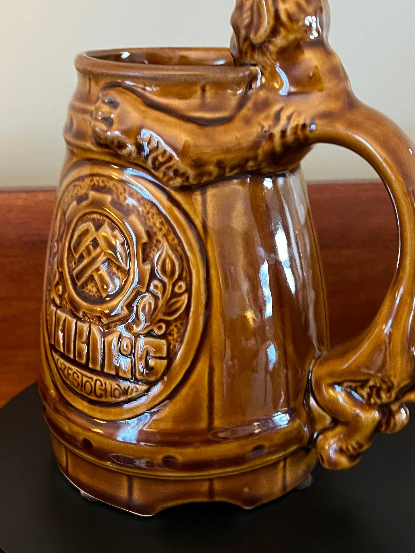 Vintage Westmoreland Depression Glass Shell & Jewel Creamer Pitcher Floral Quality Vintage Flower Marigold Iridescent Carnival Ornate Beaded