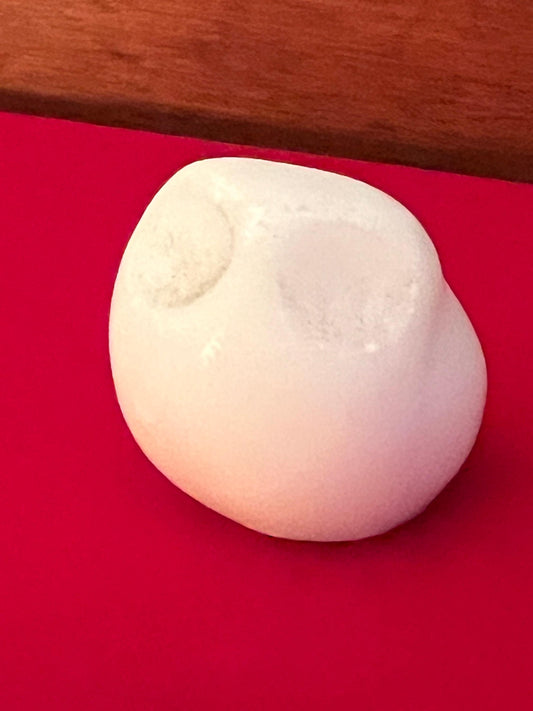 Vintage White Quartz Owl Figurine, Modern Art Deco Style Owl, Mid Century Modern Owl, Lover Antiques