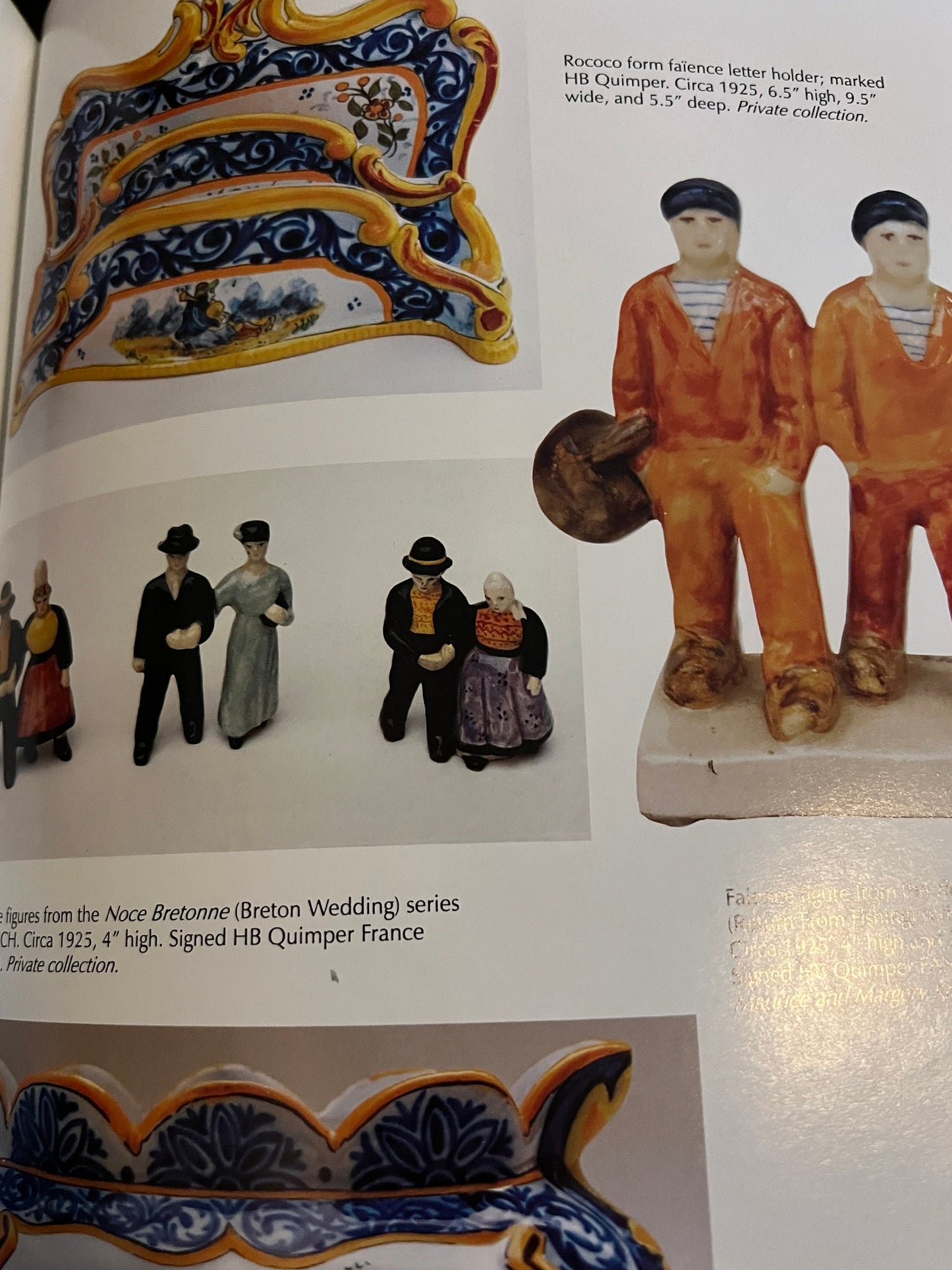 Quimper Pottery A Guide to Origins, Styles, and Values Book, by Adela Meadows, Pottery Book, Lover Antiques and Vintage