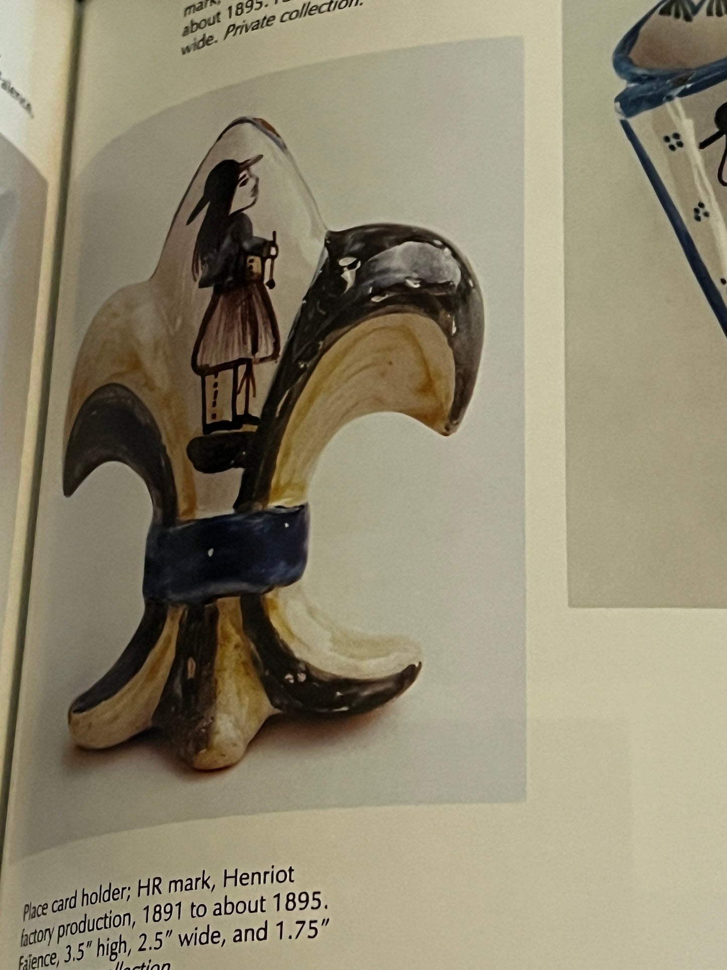 Quimper Pottery A Guide to Origins, Styles, and Values Book, by Adela Meadows, Pottery Book, Lover Antiques and Vintage