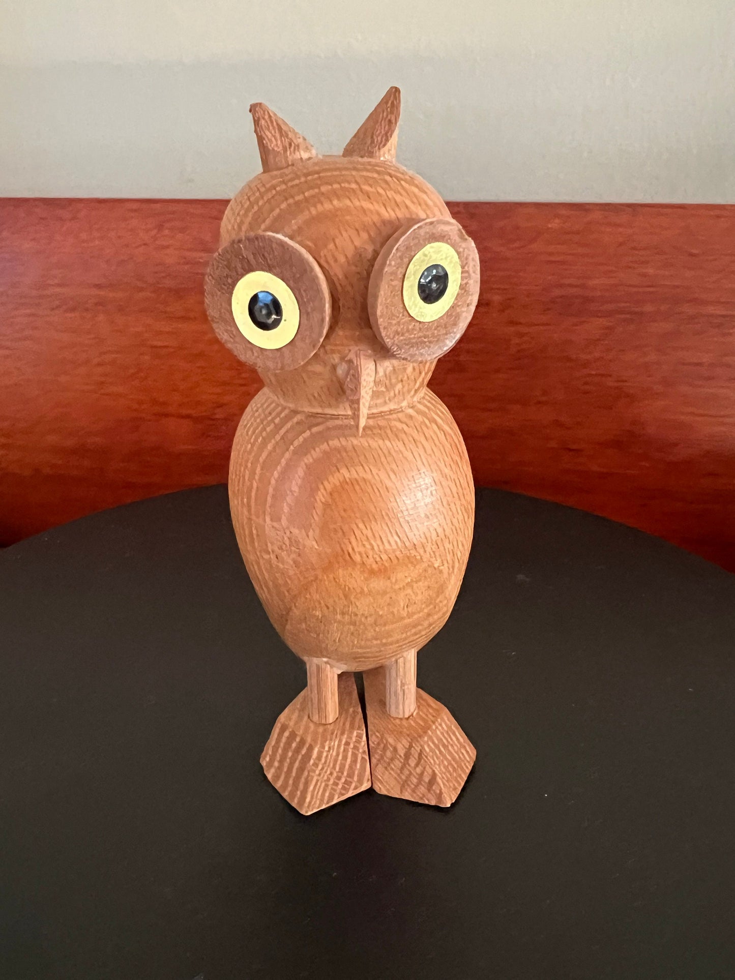 Vintage Wooden Owl Figurine, Made in German Wooden Owl, Germany Smoker Owl, Lover Antiques and Vintage