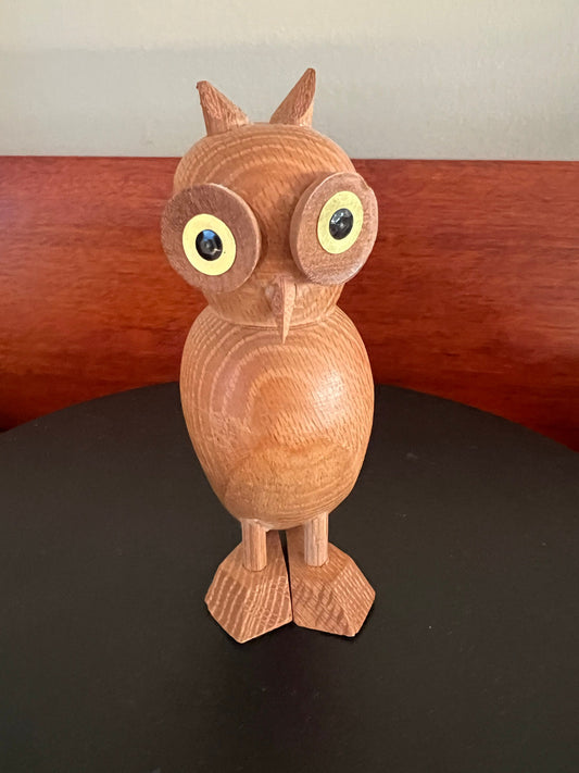 Vintage Wooden Owl Figurine, Made in German Wooden Owl, Germany Smoker Owl, Lover Antiques and Vintage
