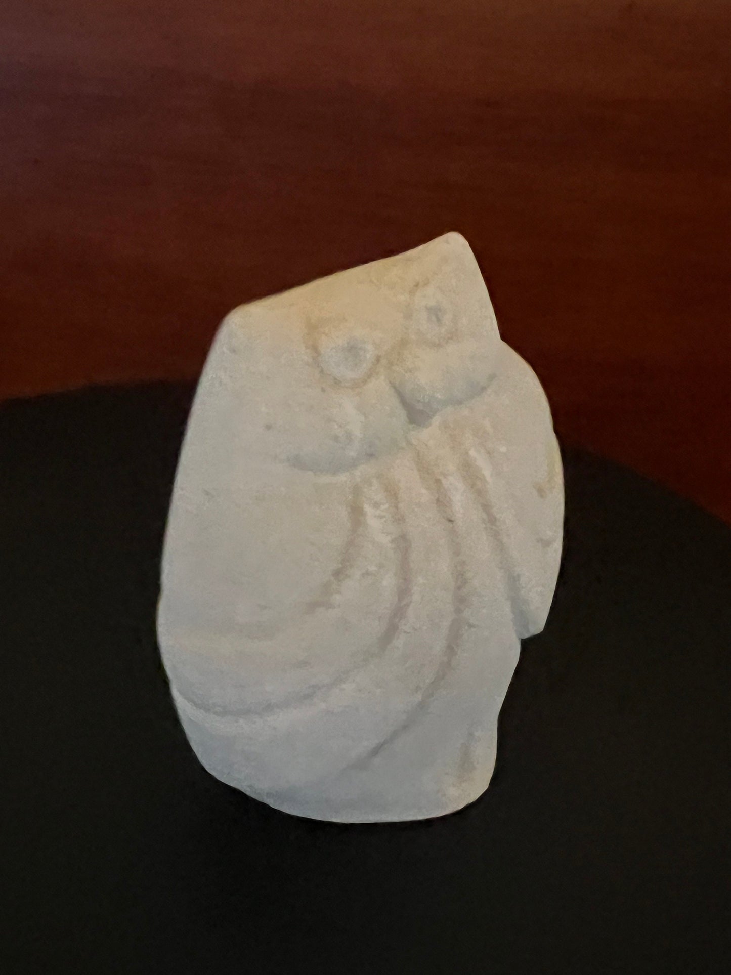 Vintage Sandstone Owl Statue, Marbell Owl, Made in Belgium, Stone Owl Figure, Lover Antiques and Vintage