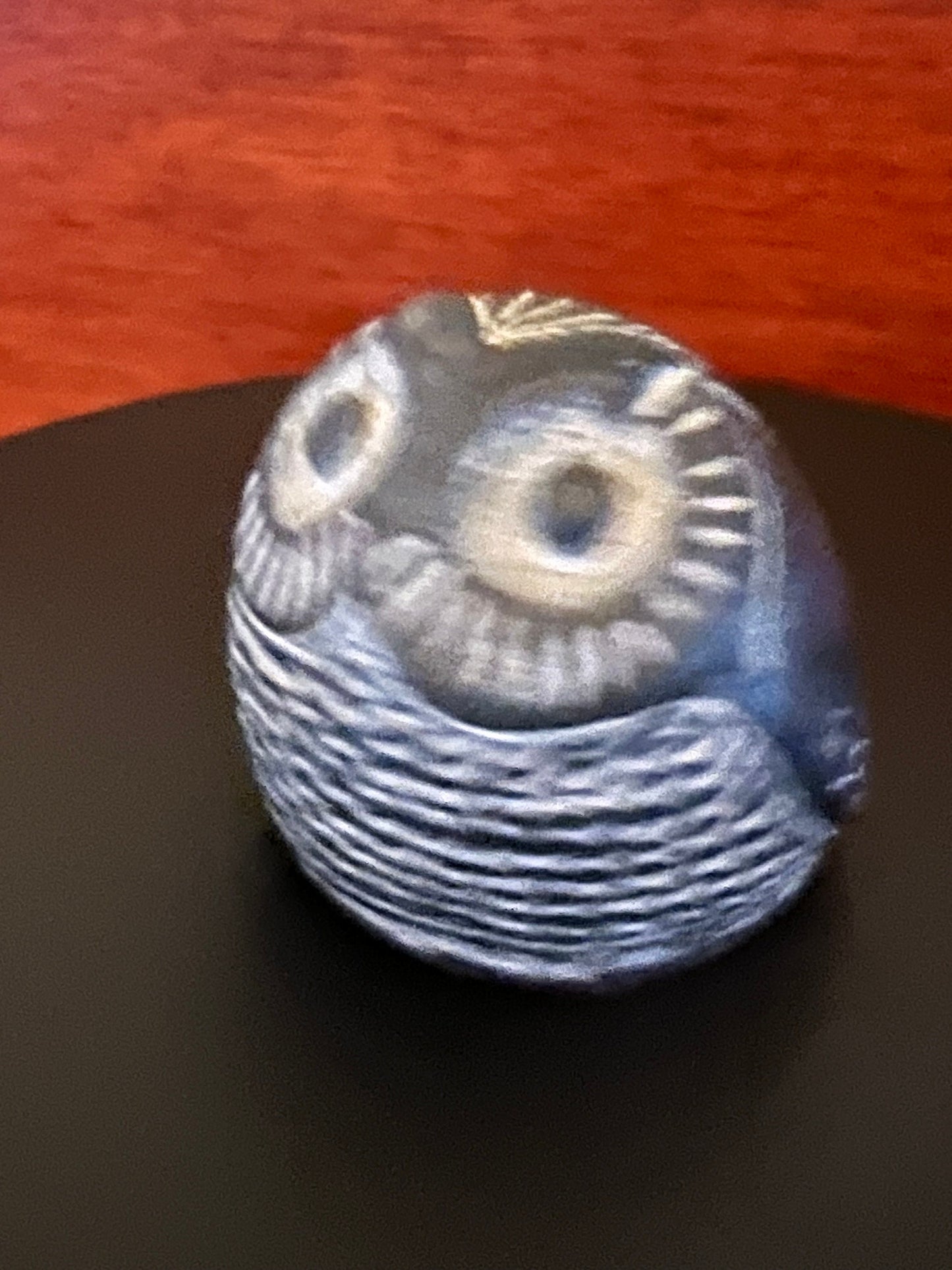 Vintage Pearlite Stonecraft Black & White Owl, Canada by Stonecraft Owl, Soapstone Owl Figurine, Lover Antiques and Vintage