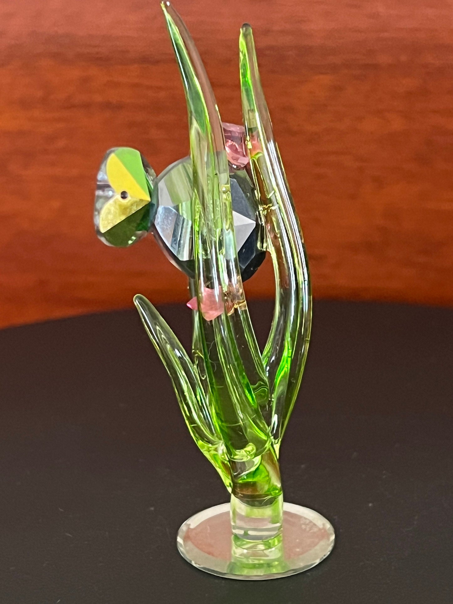 Vintage Underwater Sea Crystal Figurine, Sea Grass with Fish, Sea Figure, Fish Figurine, Lover Antiques and Vintage