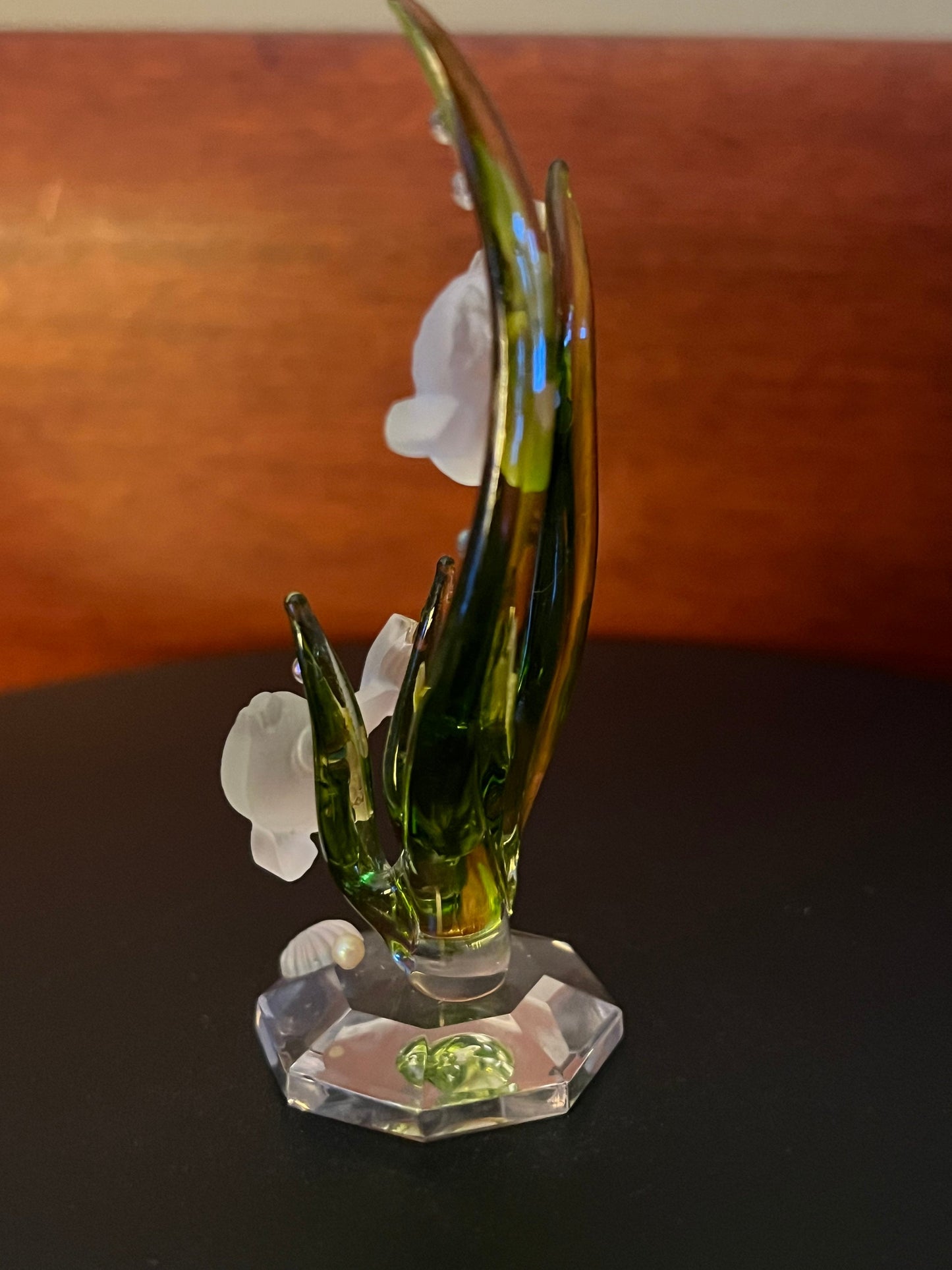 Vintage Underwater Sea Crystal Figurine, Sea Grass with Fish, Sea Figure, Fish Figurine, Lover Antiques and Vintage
