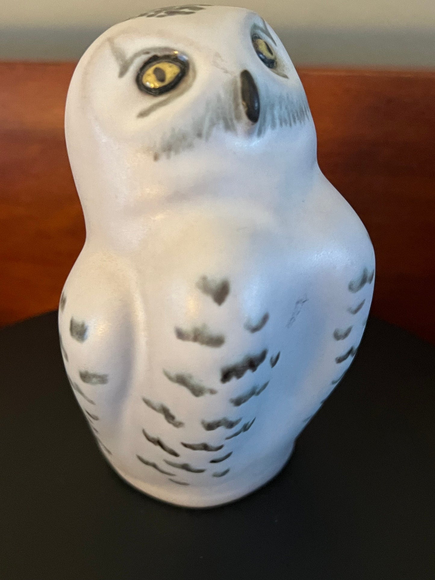 Vintage POD of Edgecomb Maine Pottery Snow Owl Figurine, Signed White Owl, Stoneware Pottery, Lover Antiques