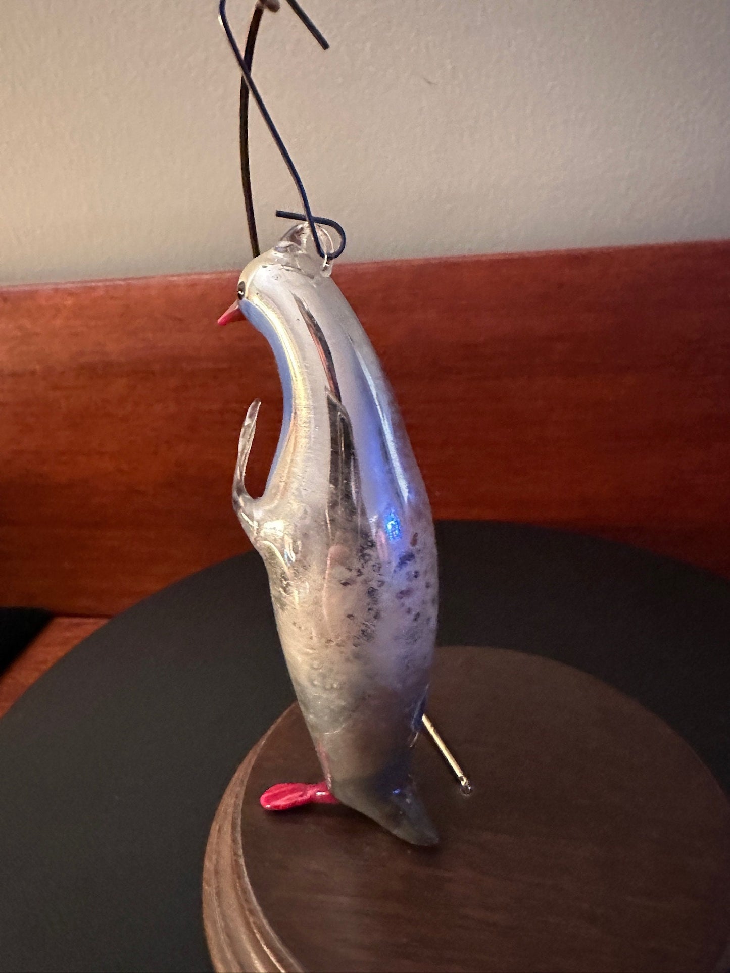 Vintage Penguin Ornament Made in Germany, Hand Blown Penguin, Mercury Ornaments, Lover Antiques and Vintage