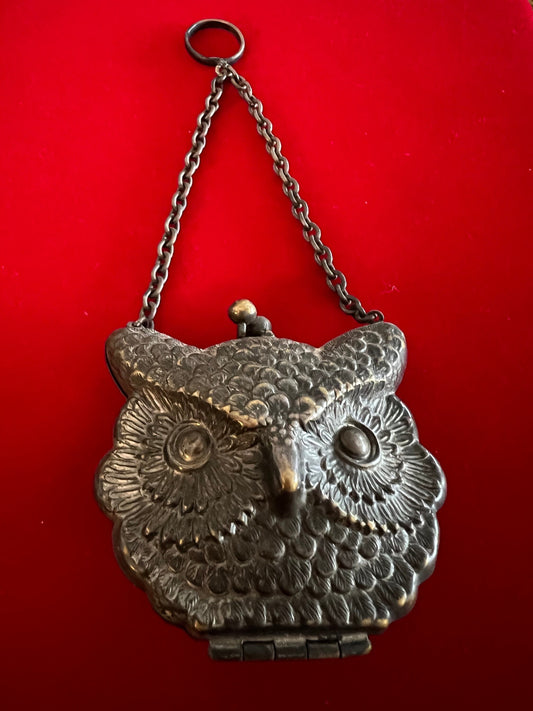 Antique 1904 World's Fair Expo St. Louis, MO Metal Owl Coin, Trinket, Purse, Bag, Lover Antiques and Vintage