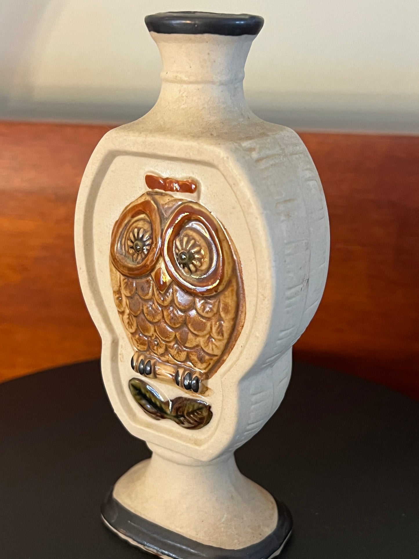 Vintage Owl Pottery Vase Made in Japan, Japanese Figurine, Lover Antiques and Vintage